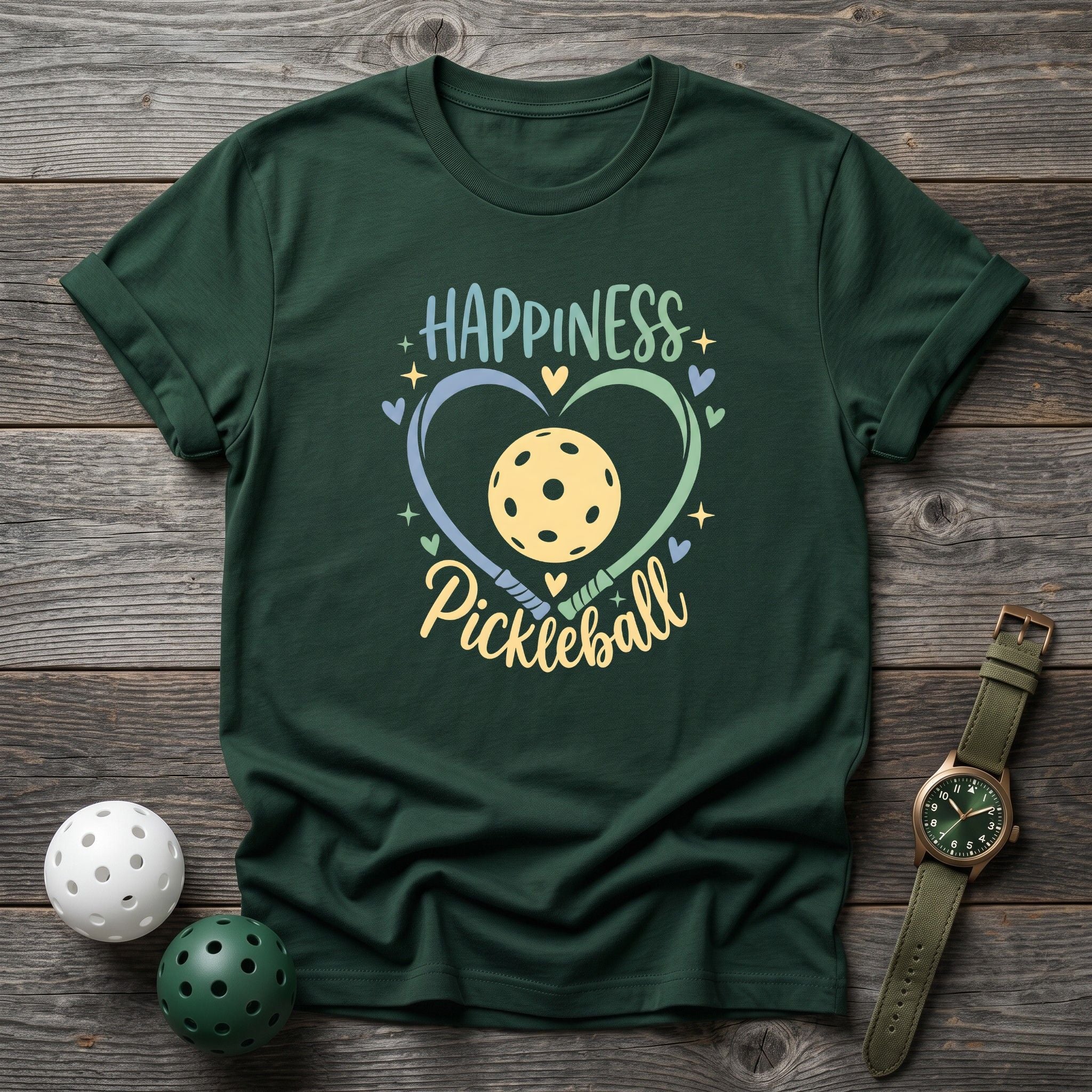 Happiness Is Pickleball Tee - Dink it Shop