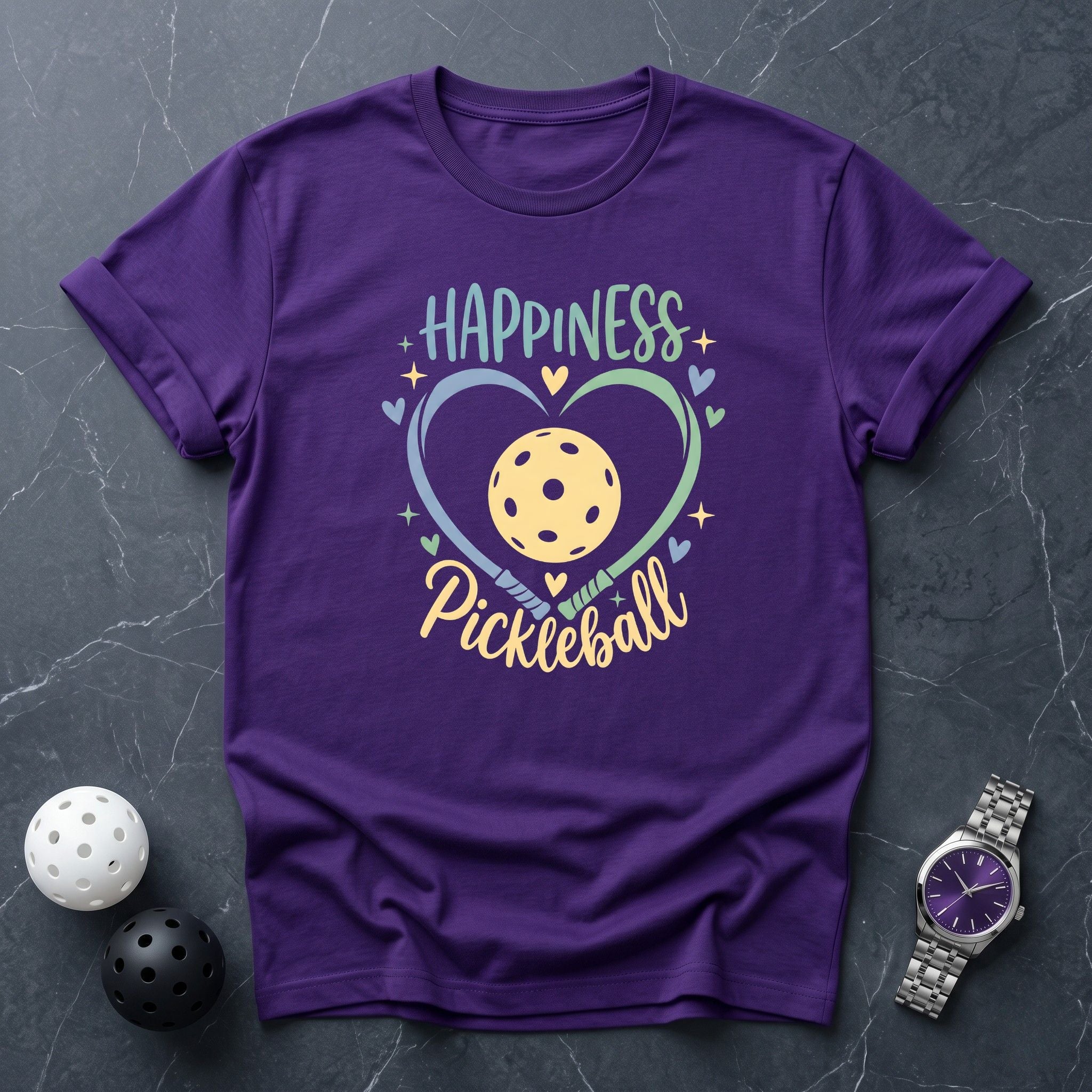 Happiness Is Pickleball Tee - Dink it Shop