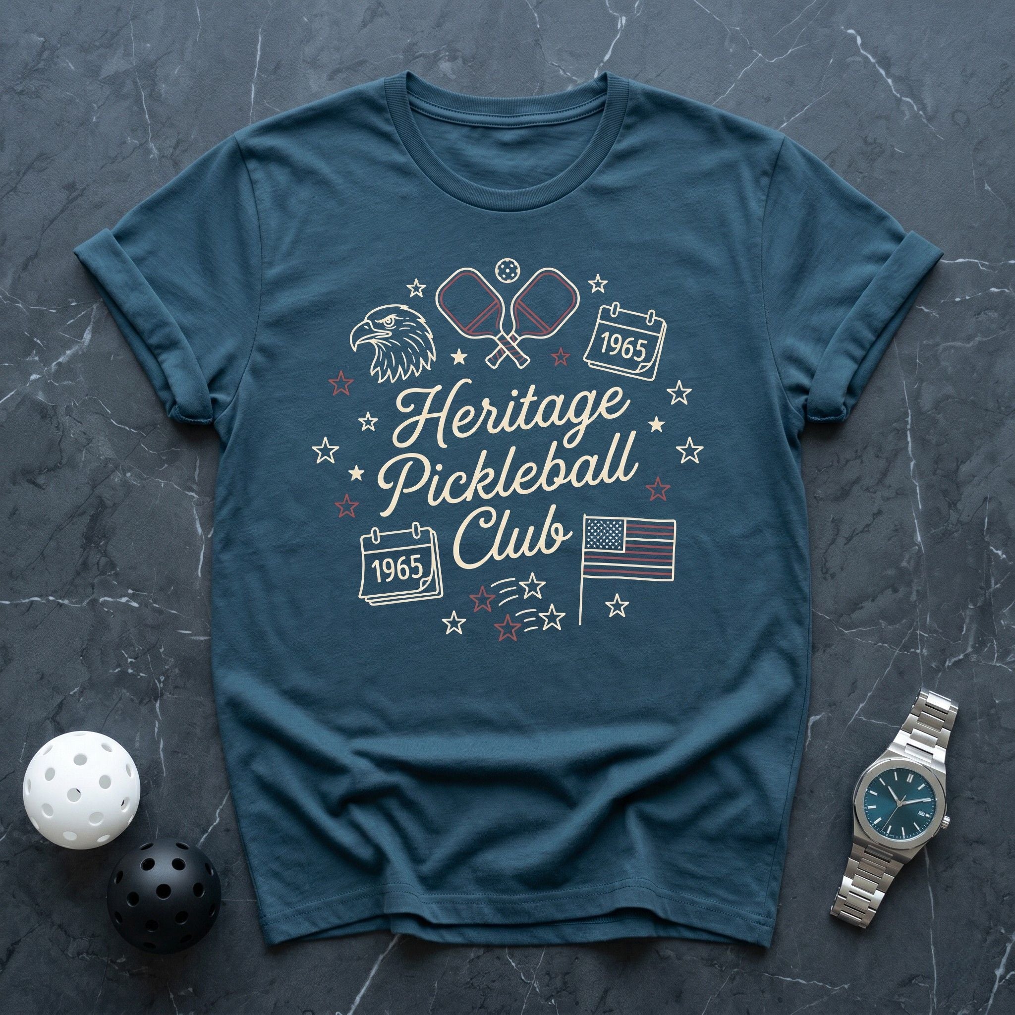 Heritage Pickleball Club Tee - Dink it Shop