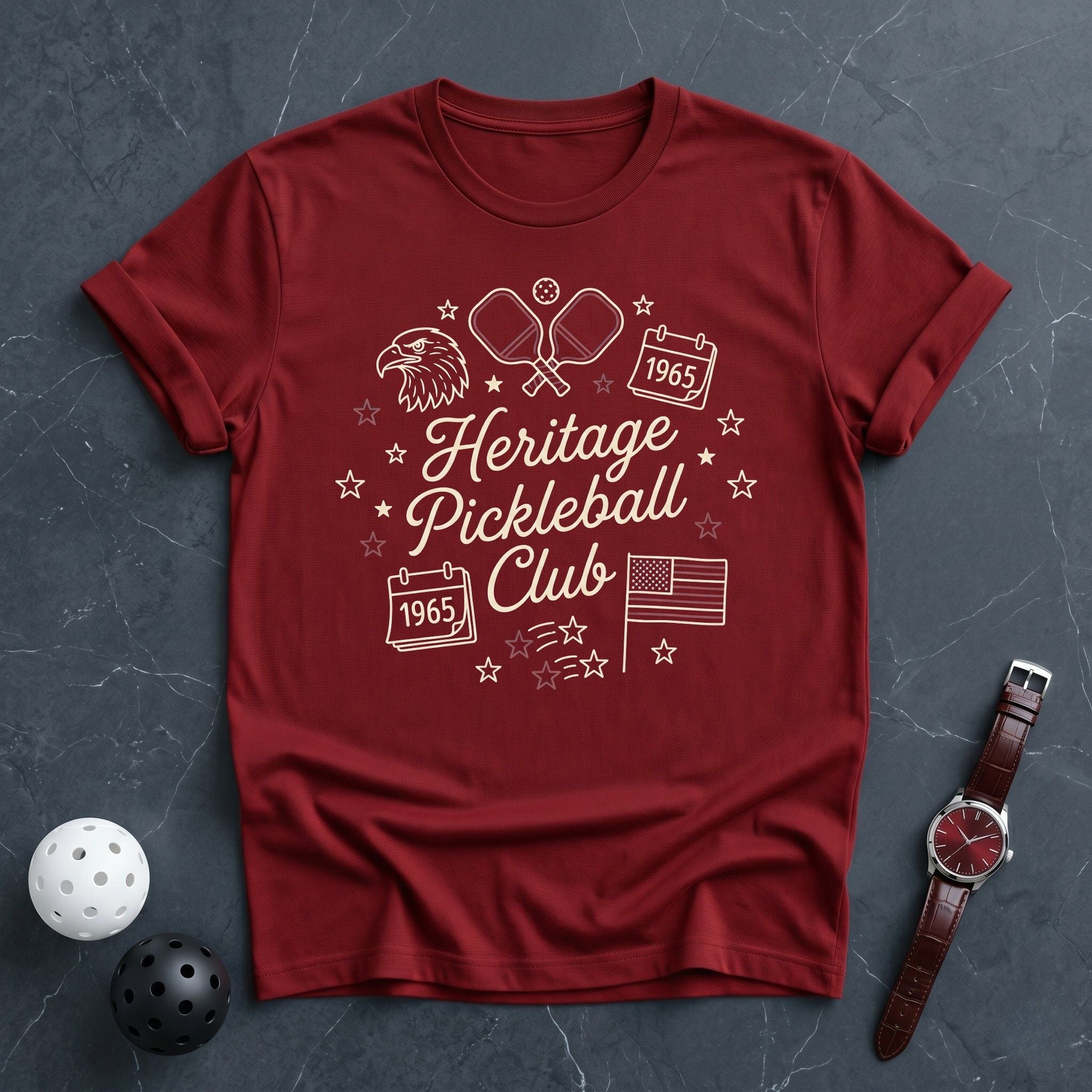 Heritage Pickleball Club Tee - Dink it Shop