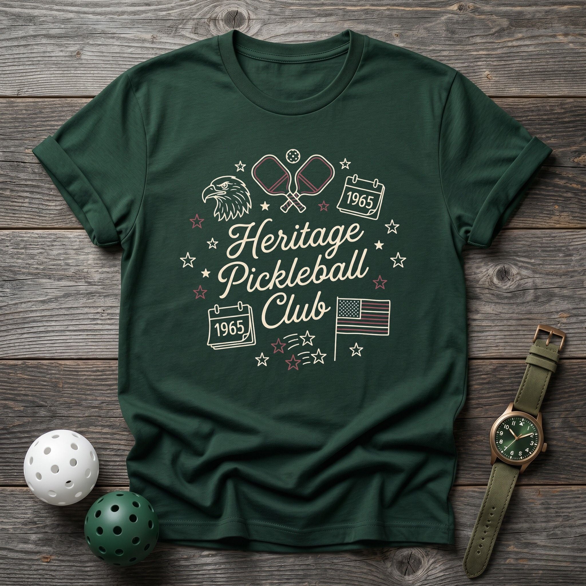 Heritage Pickleball Club Tee - Dink it Shop