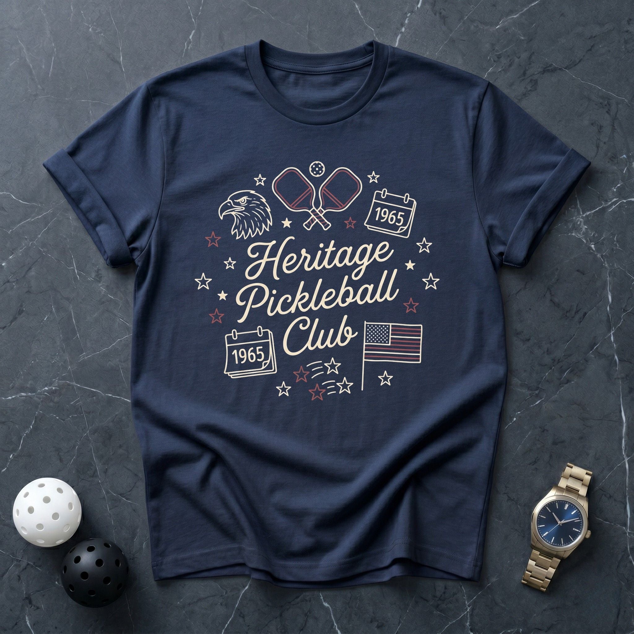 Heritage Pickleball Club Tee - Dink it Shop