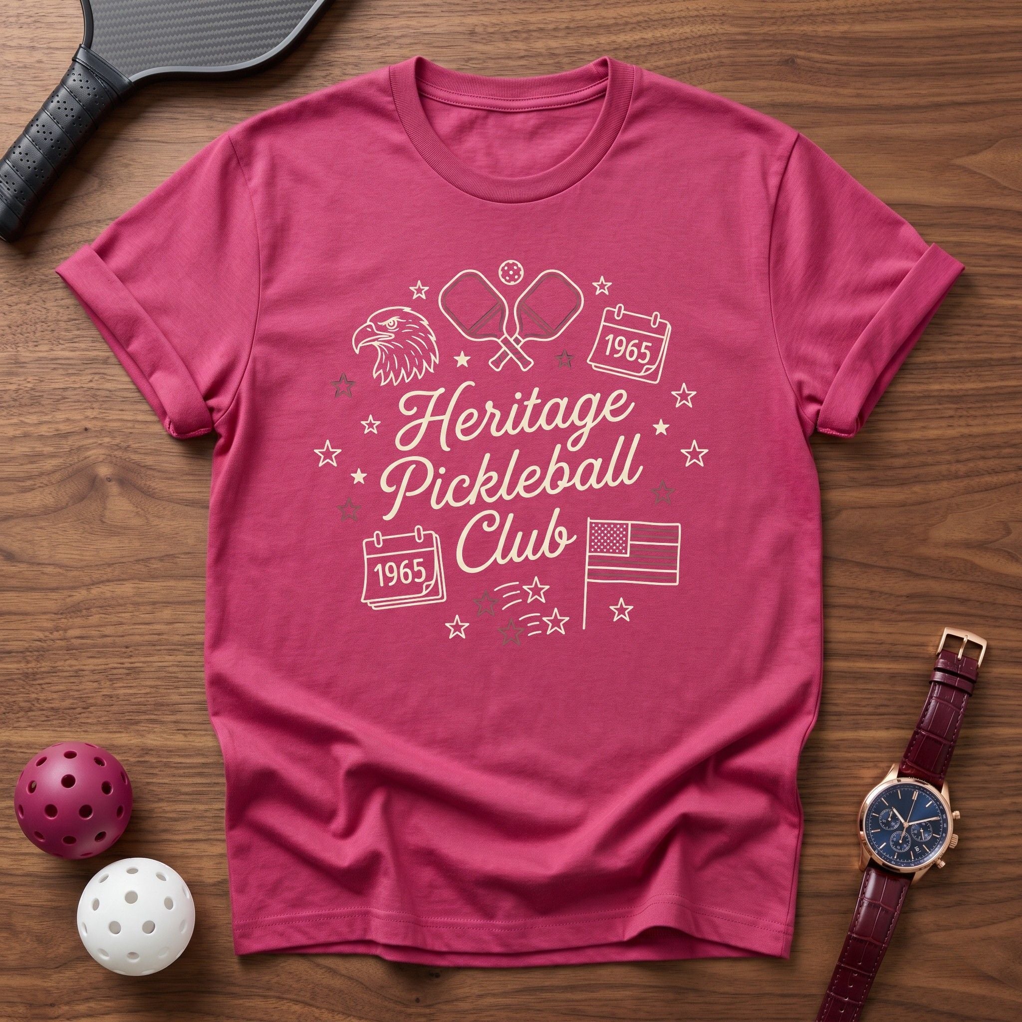 Heritage Pickleball Club Tee - Dink it Shop