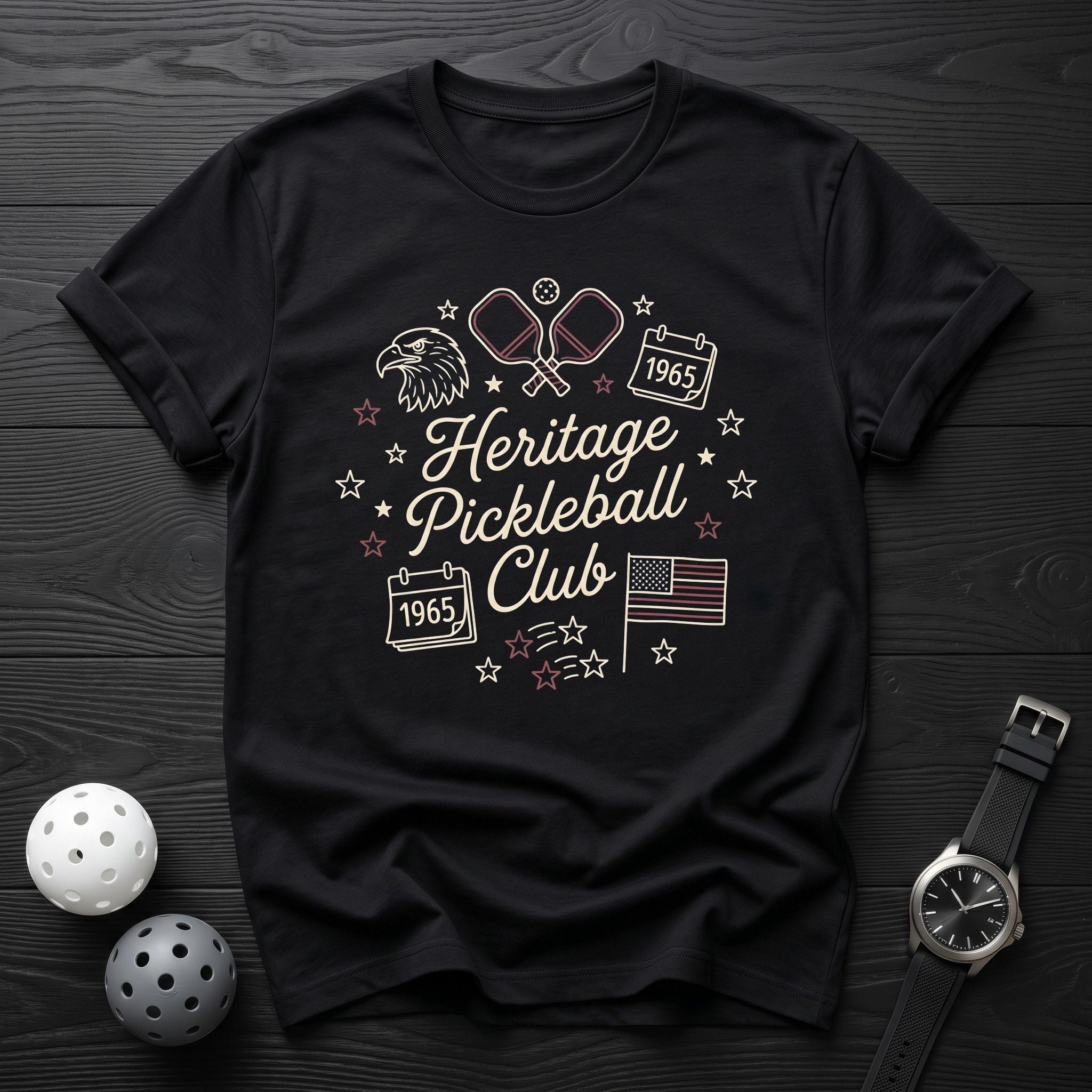 Heritage Pickleball Club Tee - Dink it Shop