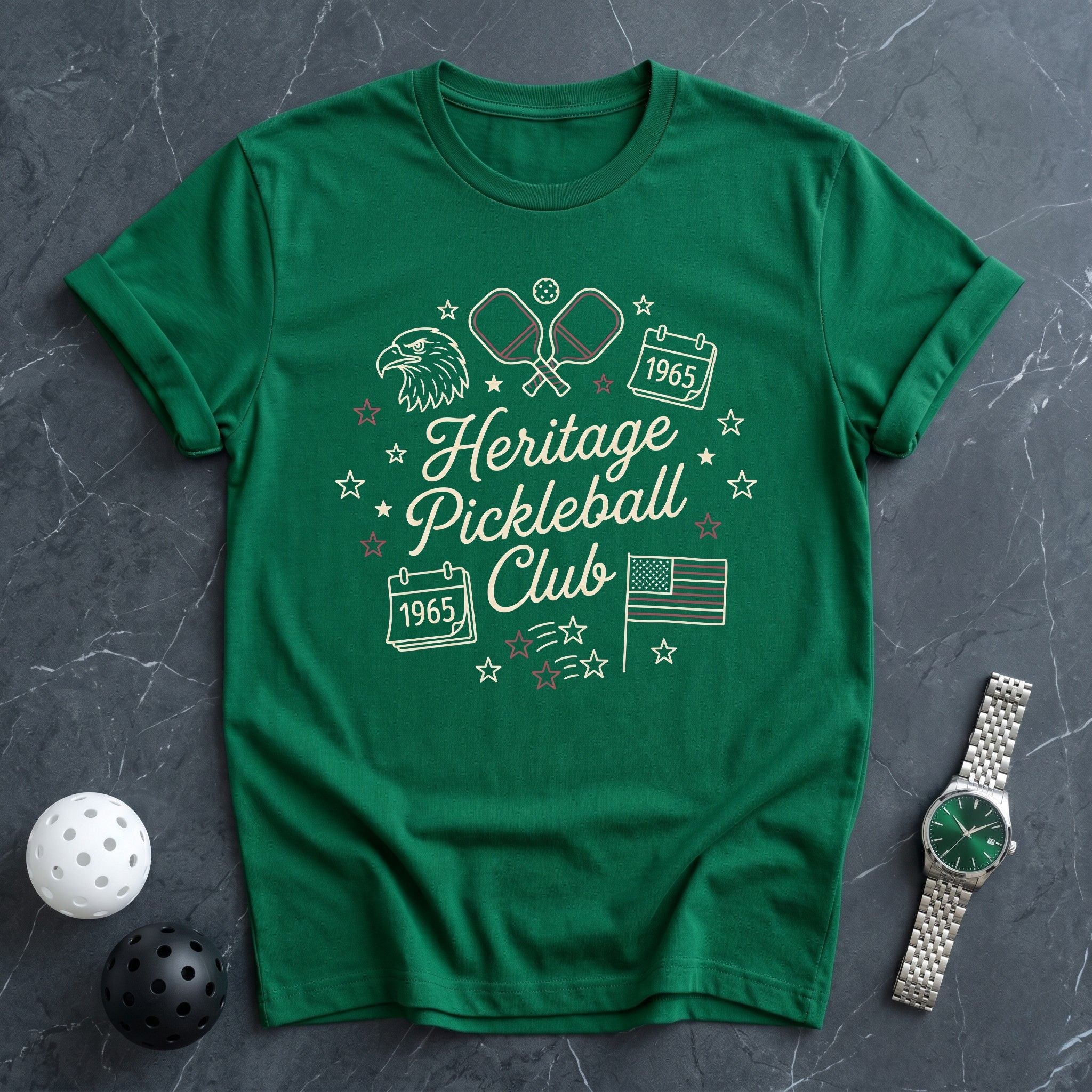 Heritage Pickleball Club Tee - Dink it Shop