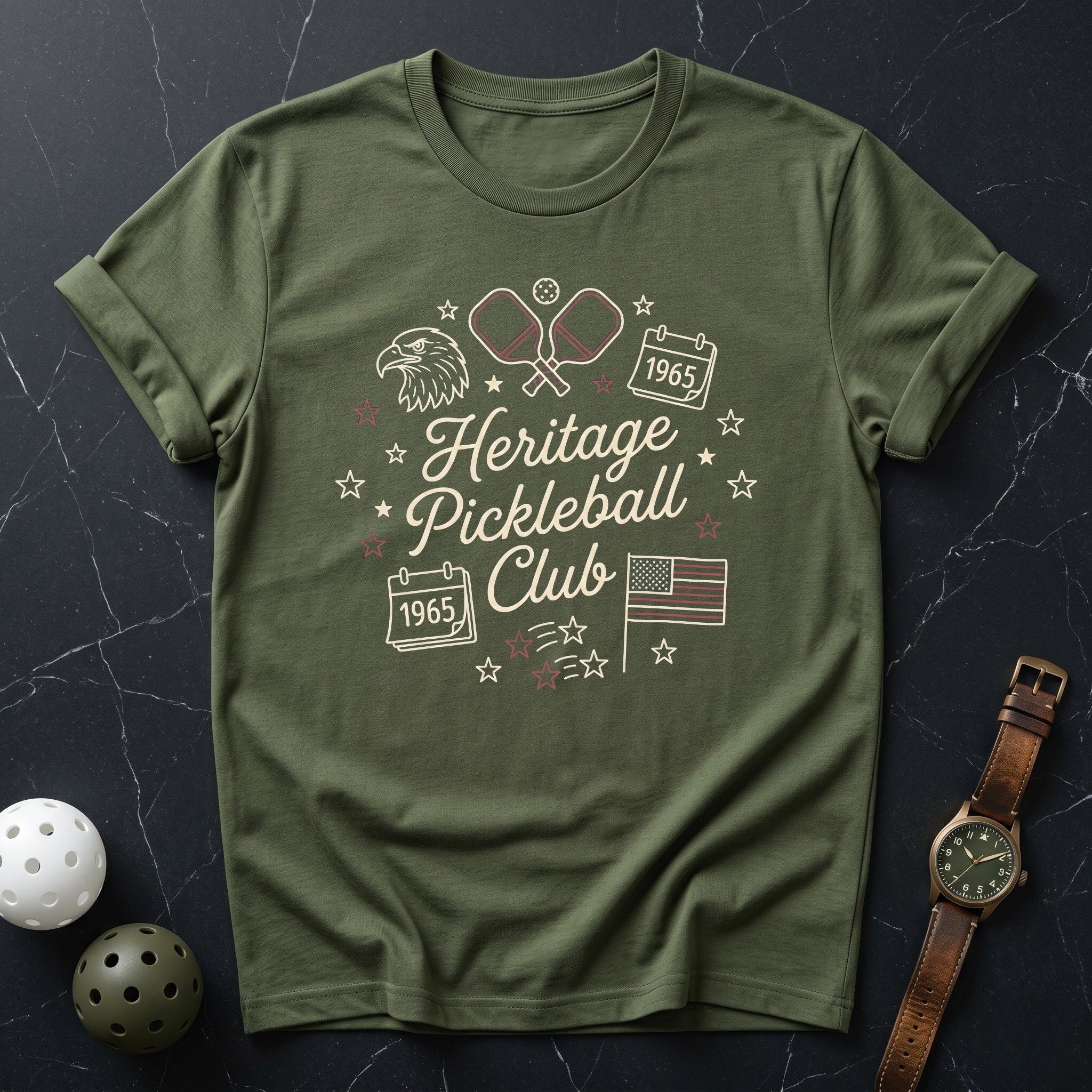 Heritage Pickleball Club Tee - Dink it Shop