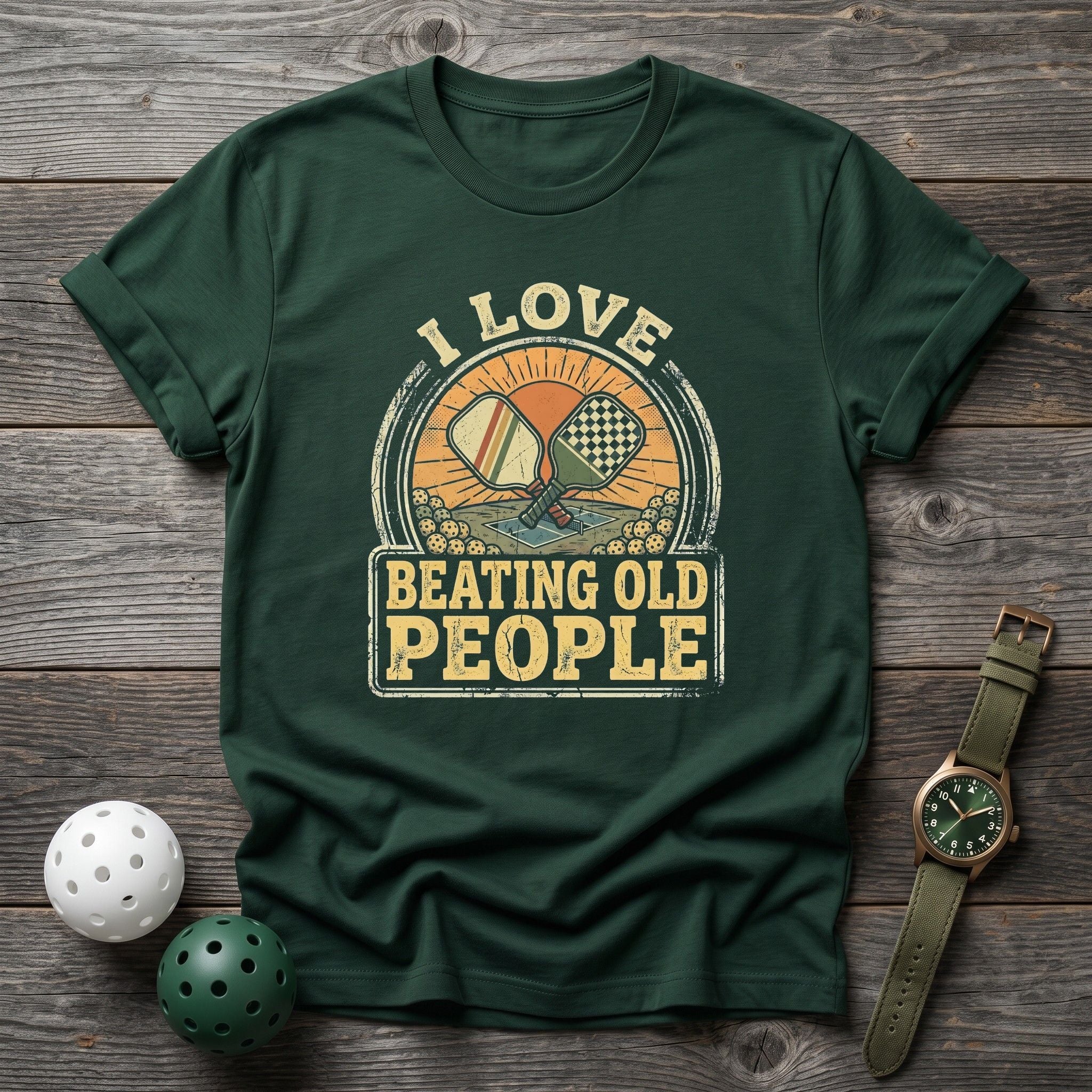 i Love Beating Old People! Tee - Dink it Shop