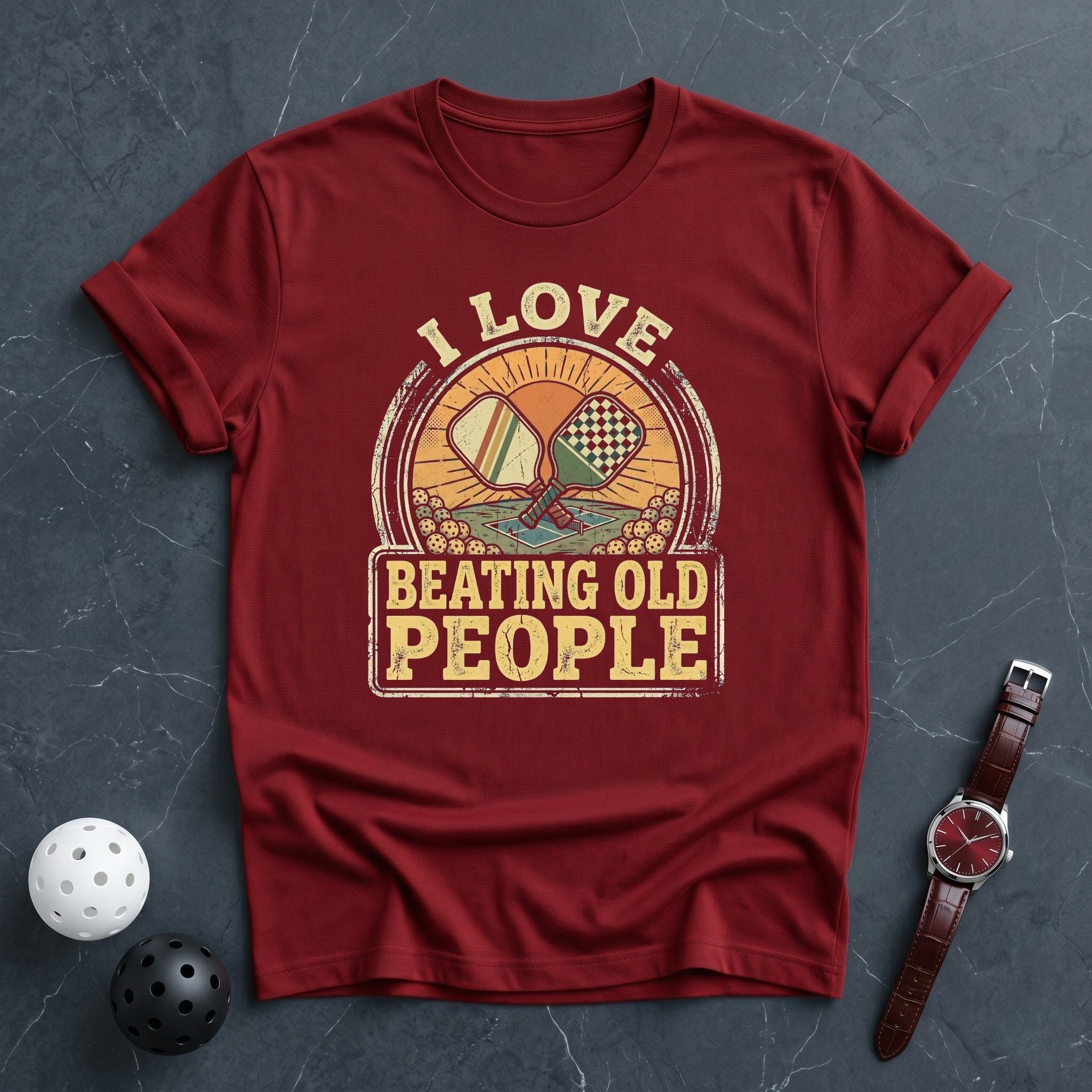 i Love Beating Old People! Tee - Dink it Shop