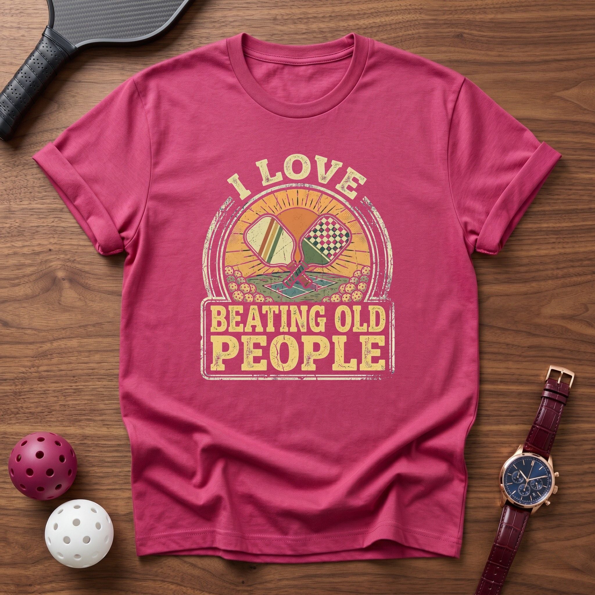 i Love Beating Old People! Tee - Dink it Shop