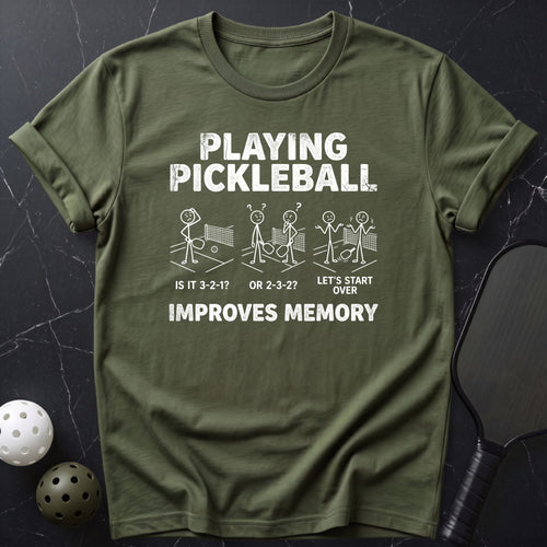 Improve Memory Pickleball Tee - Dink it Shop