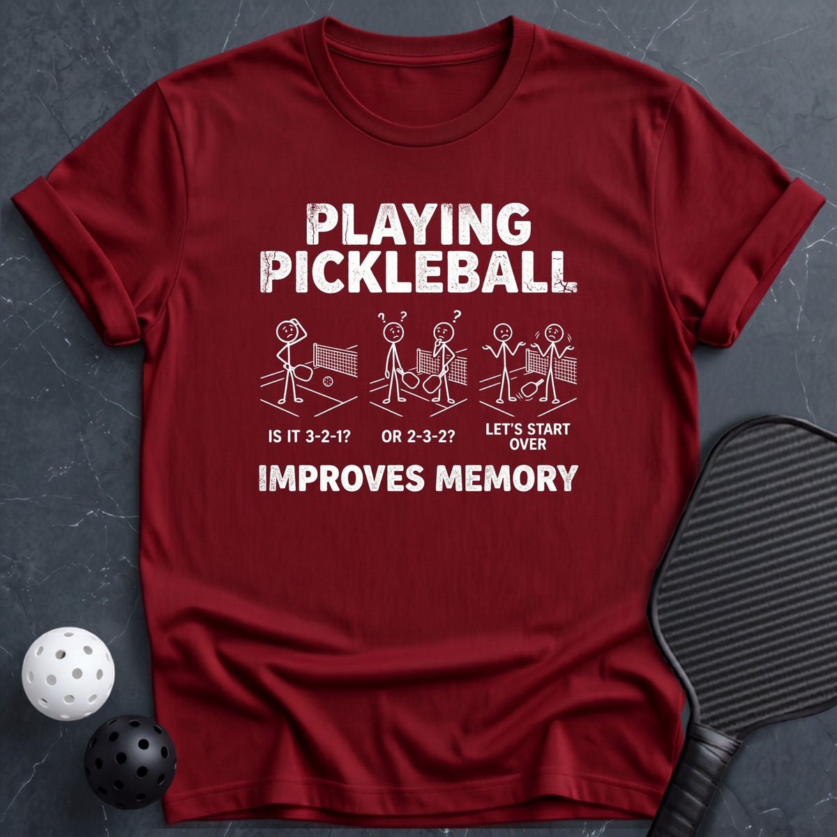 Improve Memory Pickleball Tee - Dink it Shop