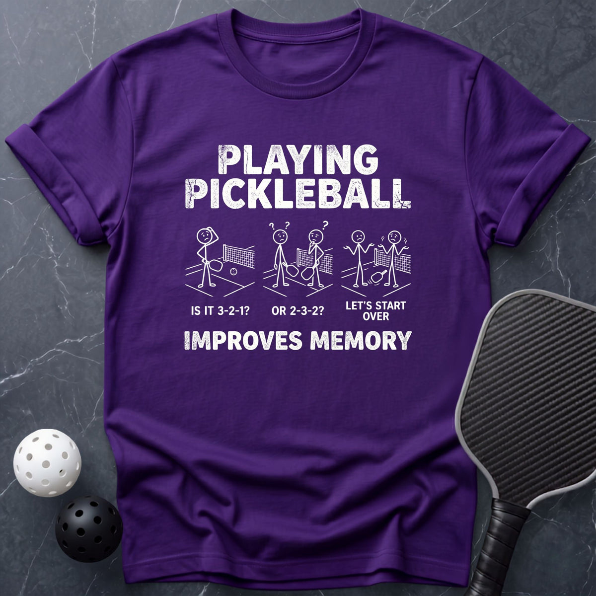 Improve Memory Pickleball Tee - Dink it Shop