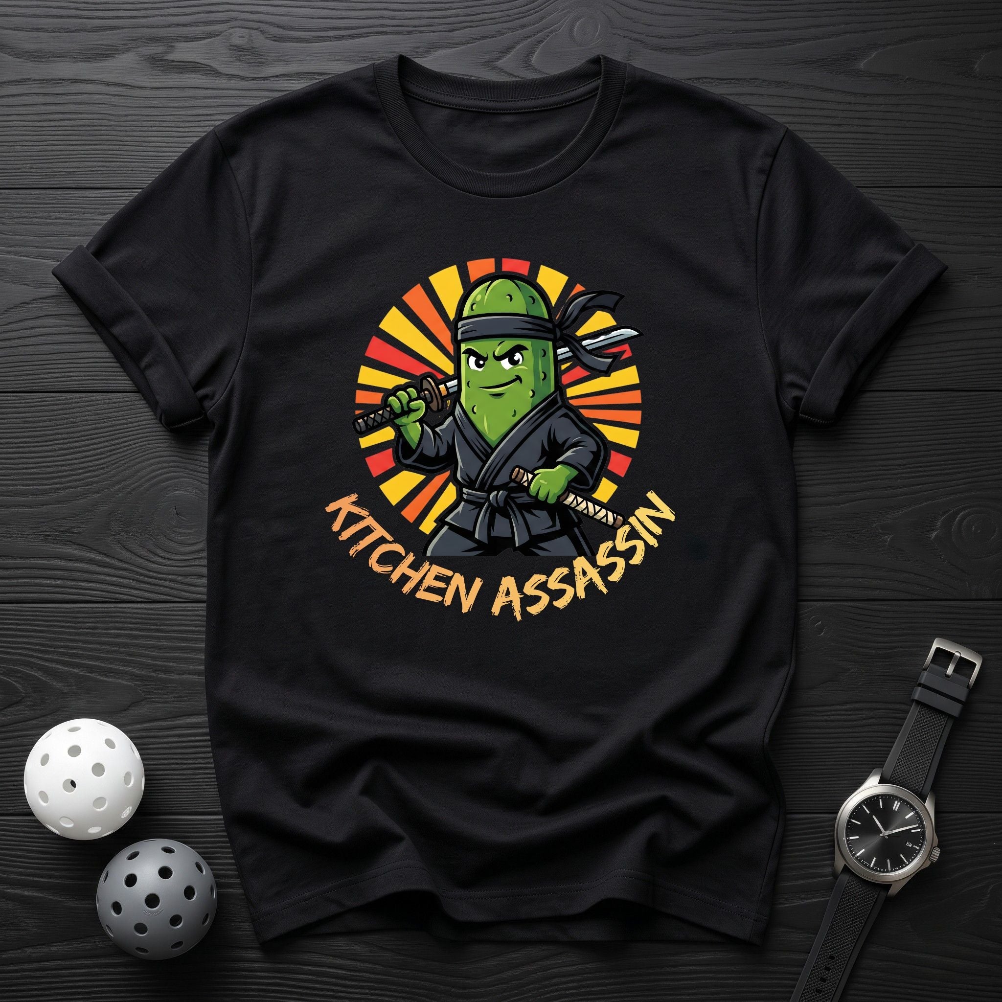 Kitchen Assassin Pickle Ninja Tee - Dink it Shop