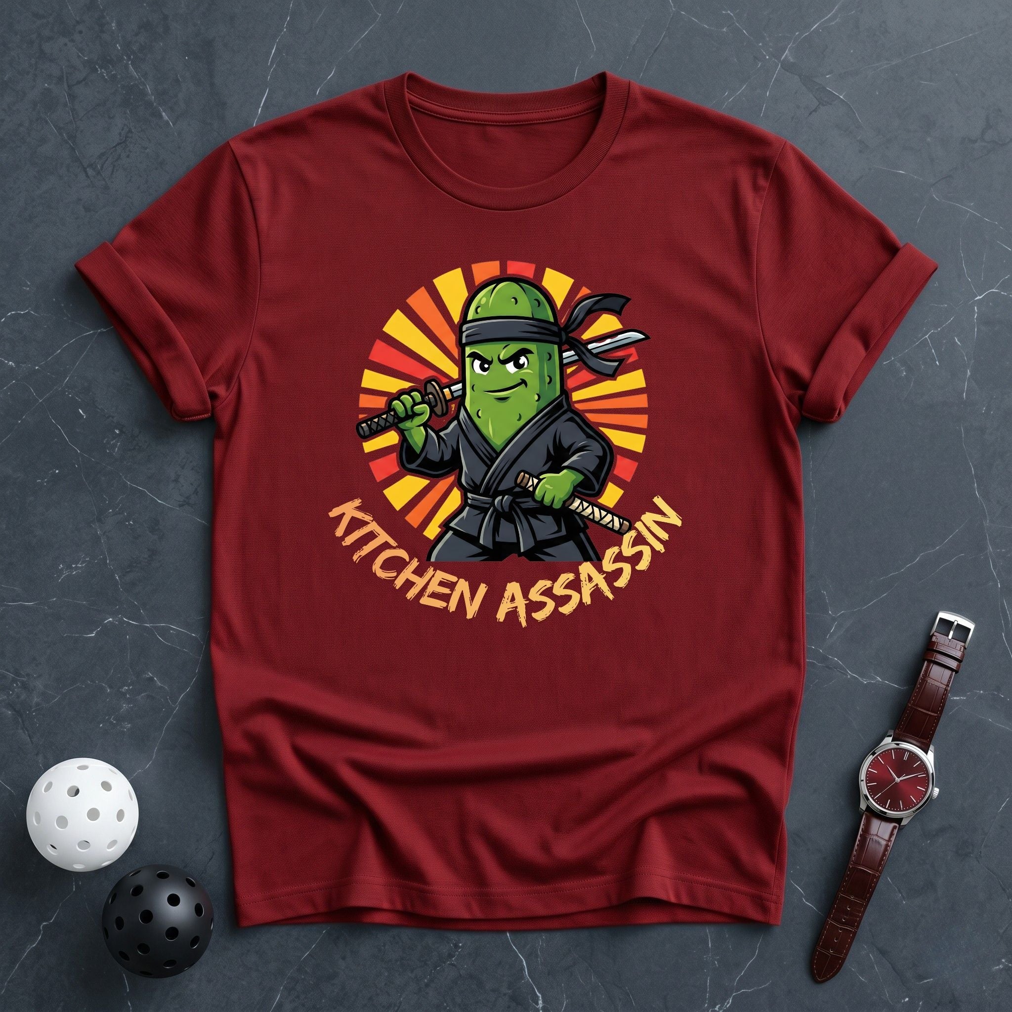 Kitchen Assassin Pickle Ninja Tee - Dink it Shop