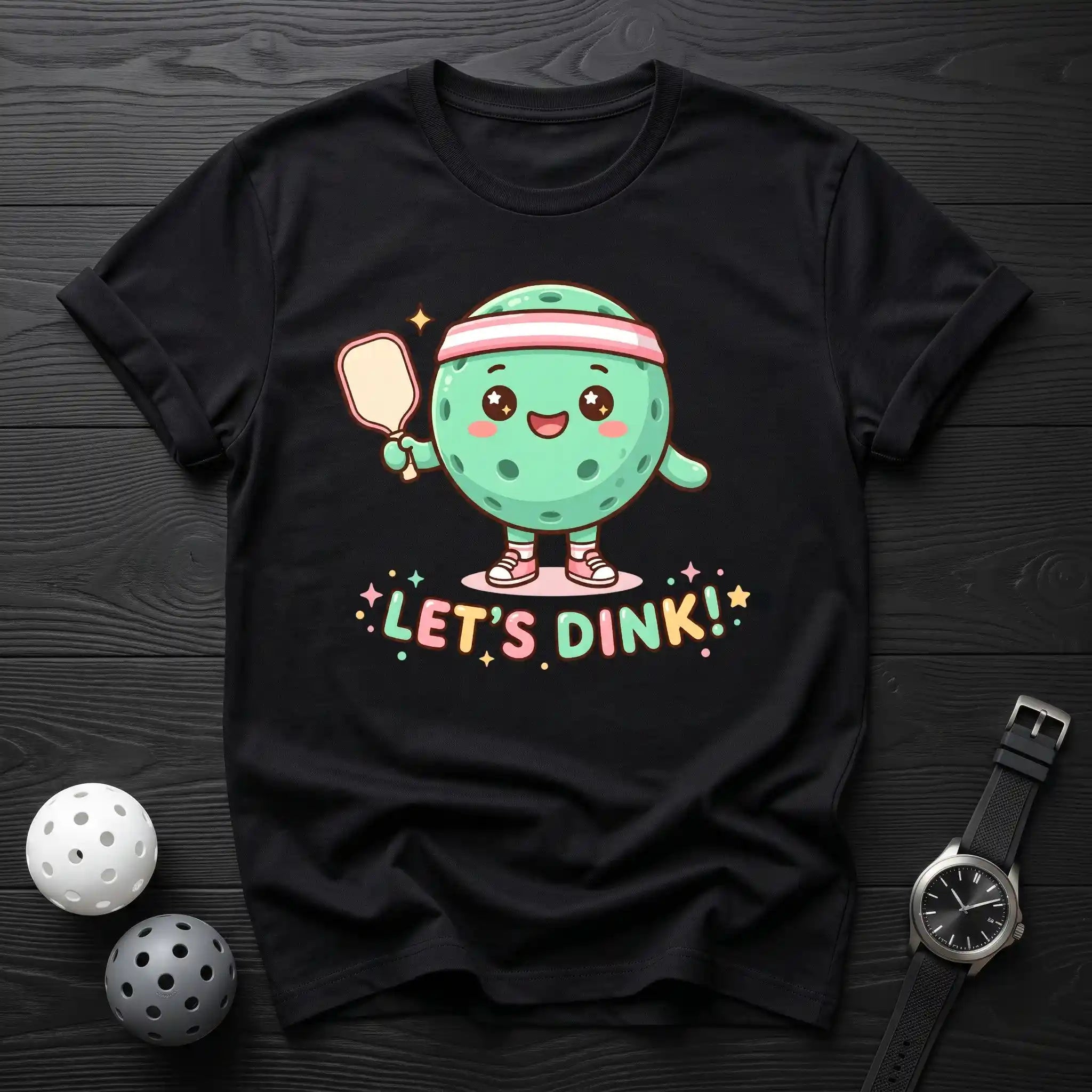 Let's Dink Retro Pickleball Tee - Dink it Shop