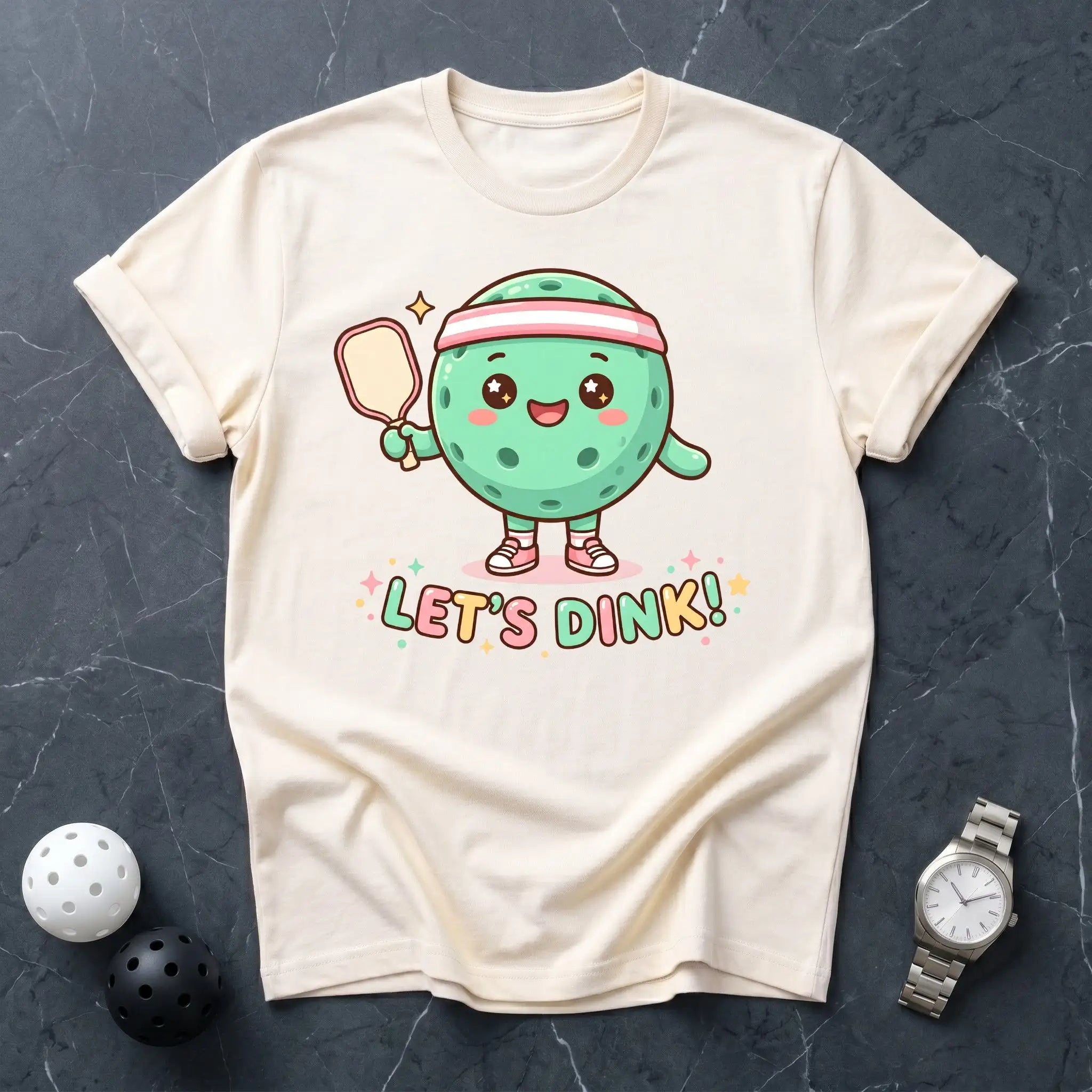 Let's Dink Retro Pickleball Tee - Dink it Shop