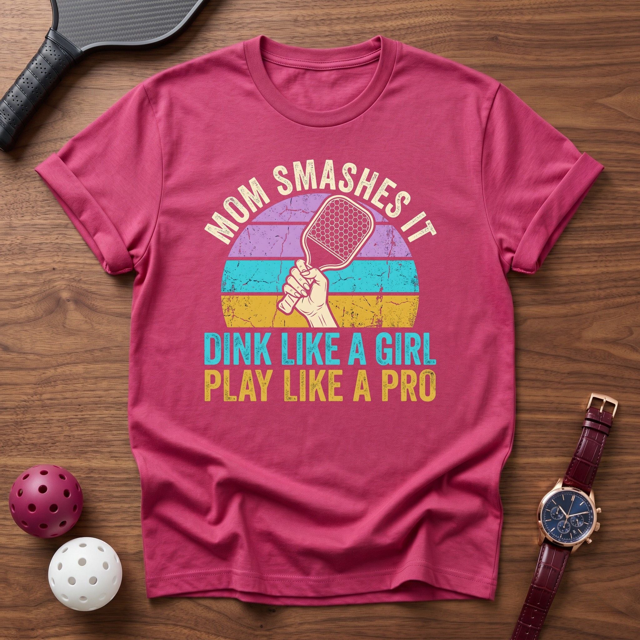 Mom Smashes it Tee - Dink it Shop