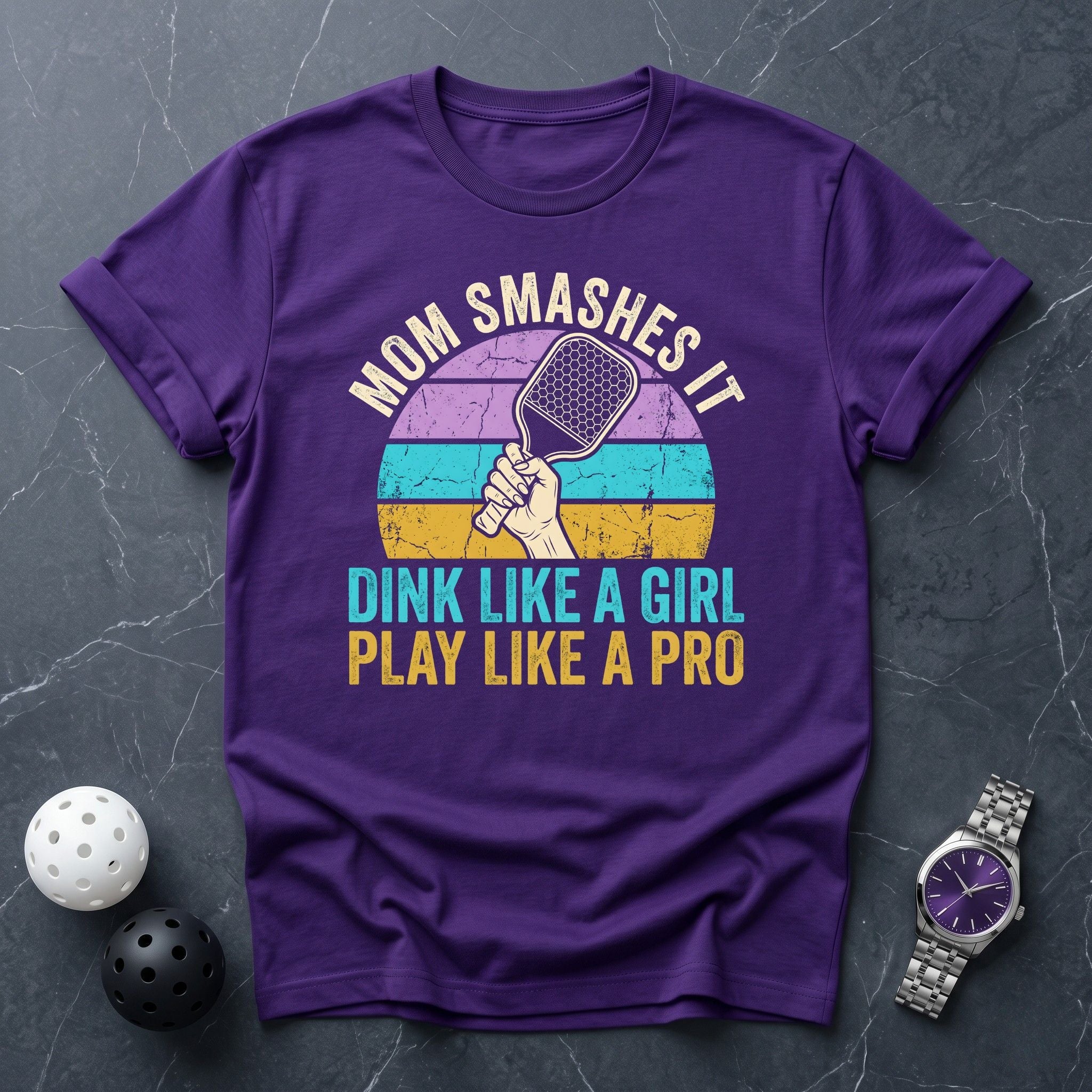 Mom Smashes it Tee - Dink it Shop