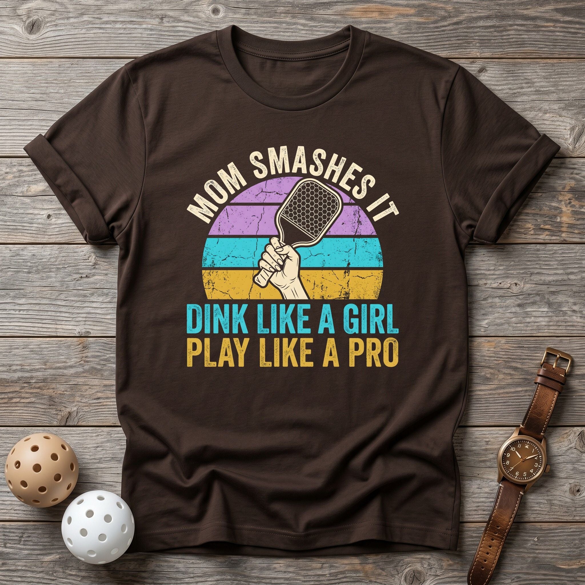 Mom Smashes it Tee - Dink it Shop