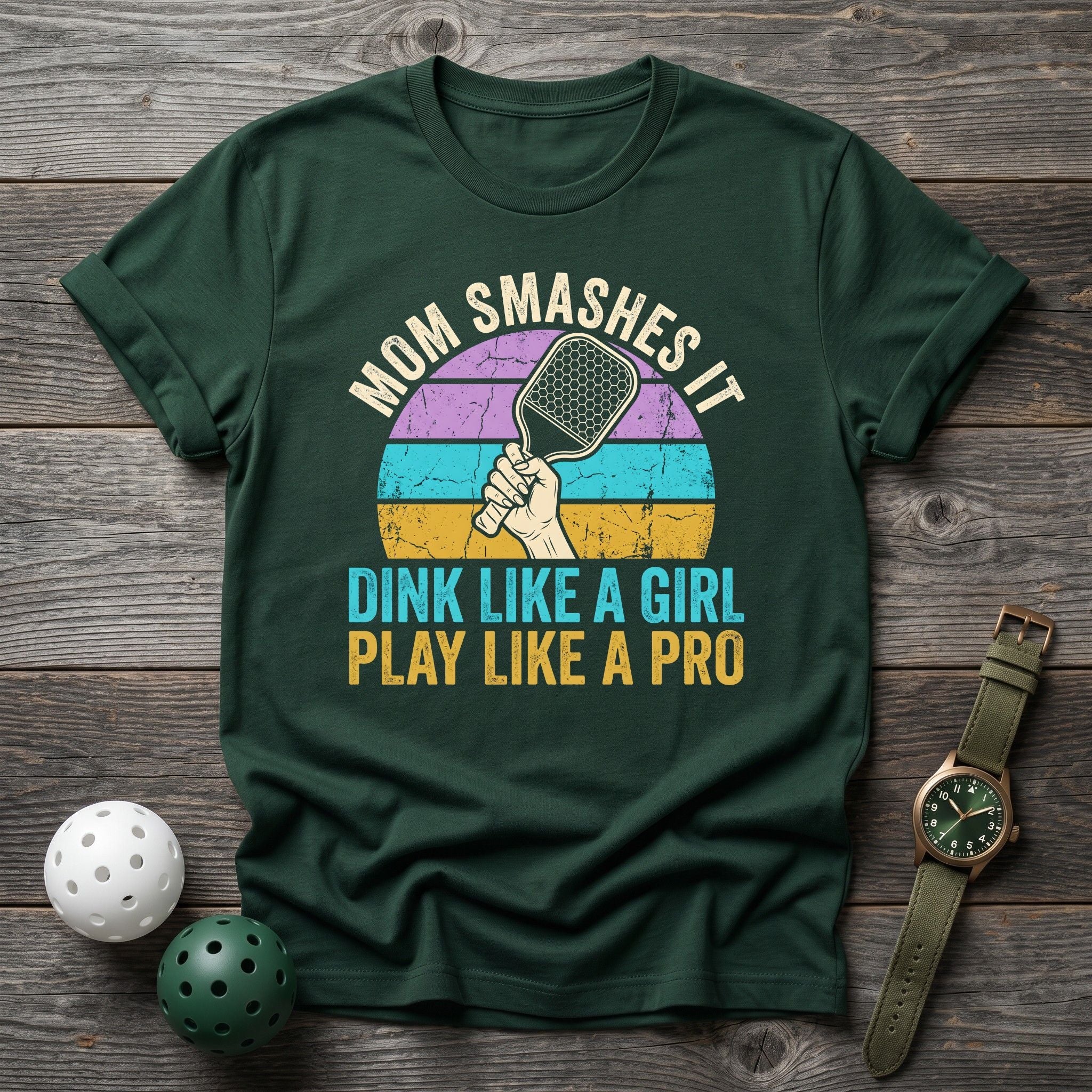 Mom Smashes it Tee - Dink it Shop