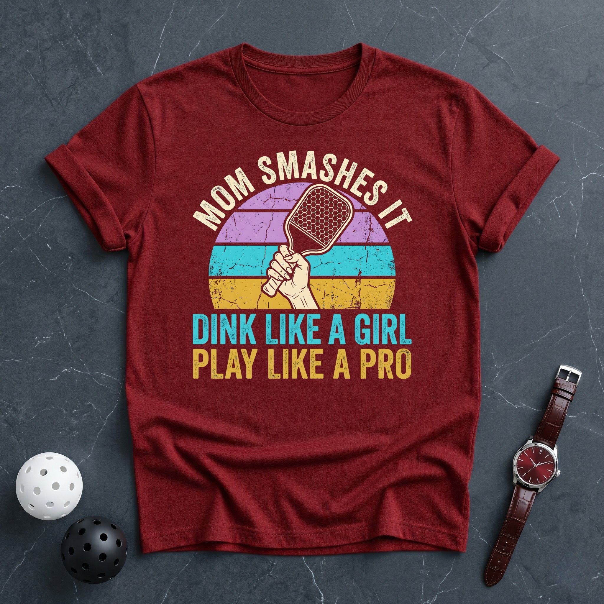 Mom Smashes it Tee - Dink it Shop