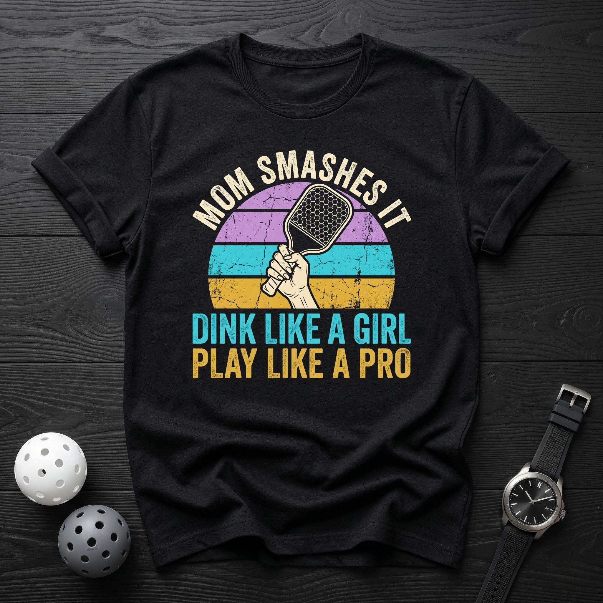 Mom Smashes it Tee - Dink it Shop