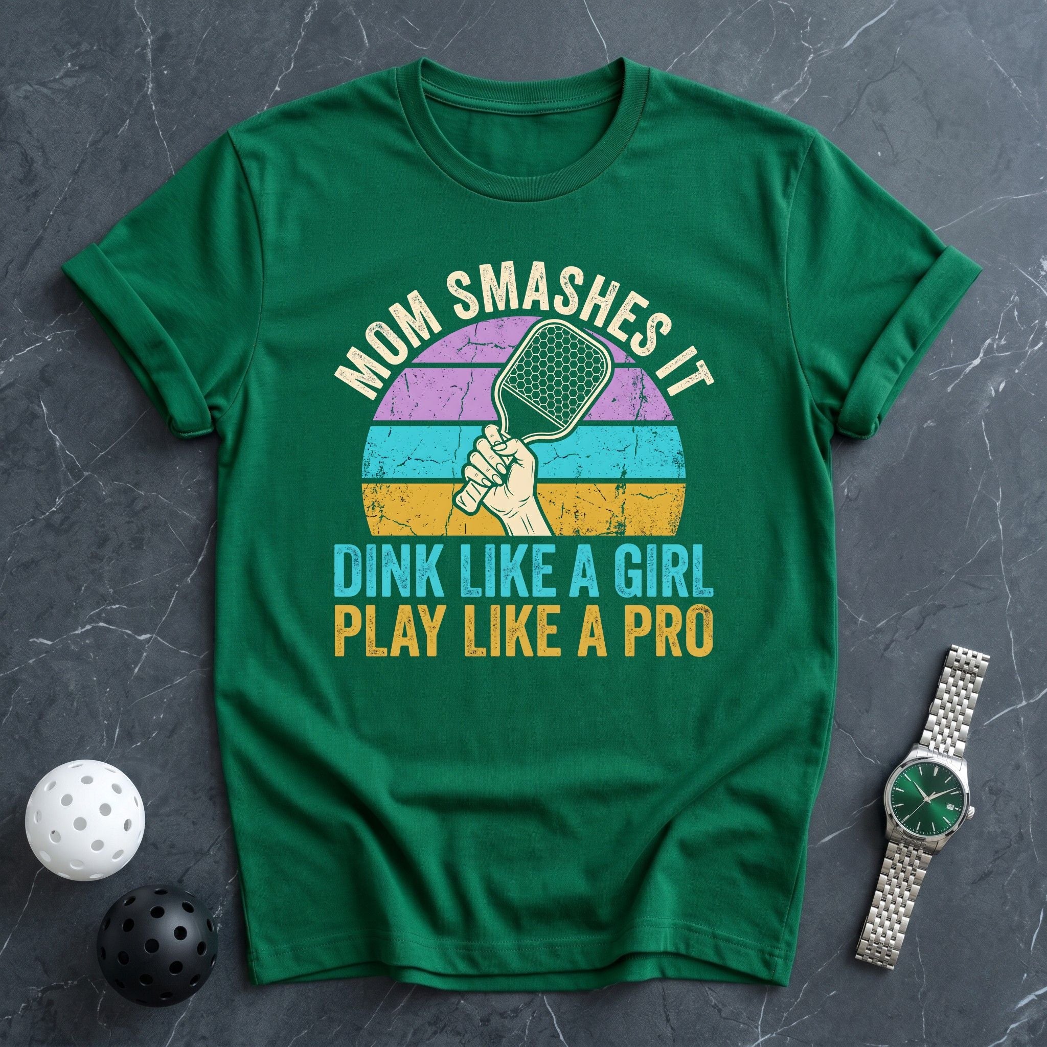 Mom Smashes it Tee - Dink it Shop