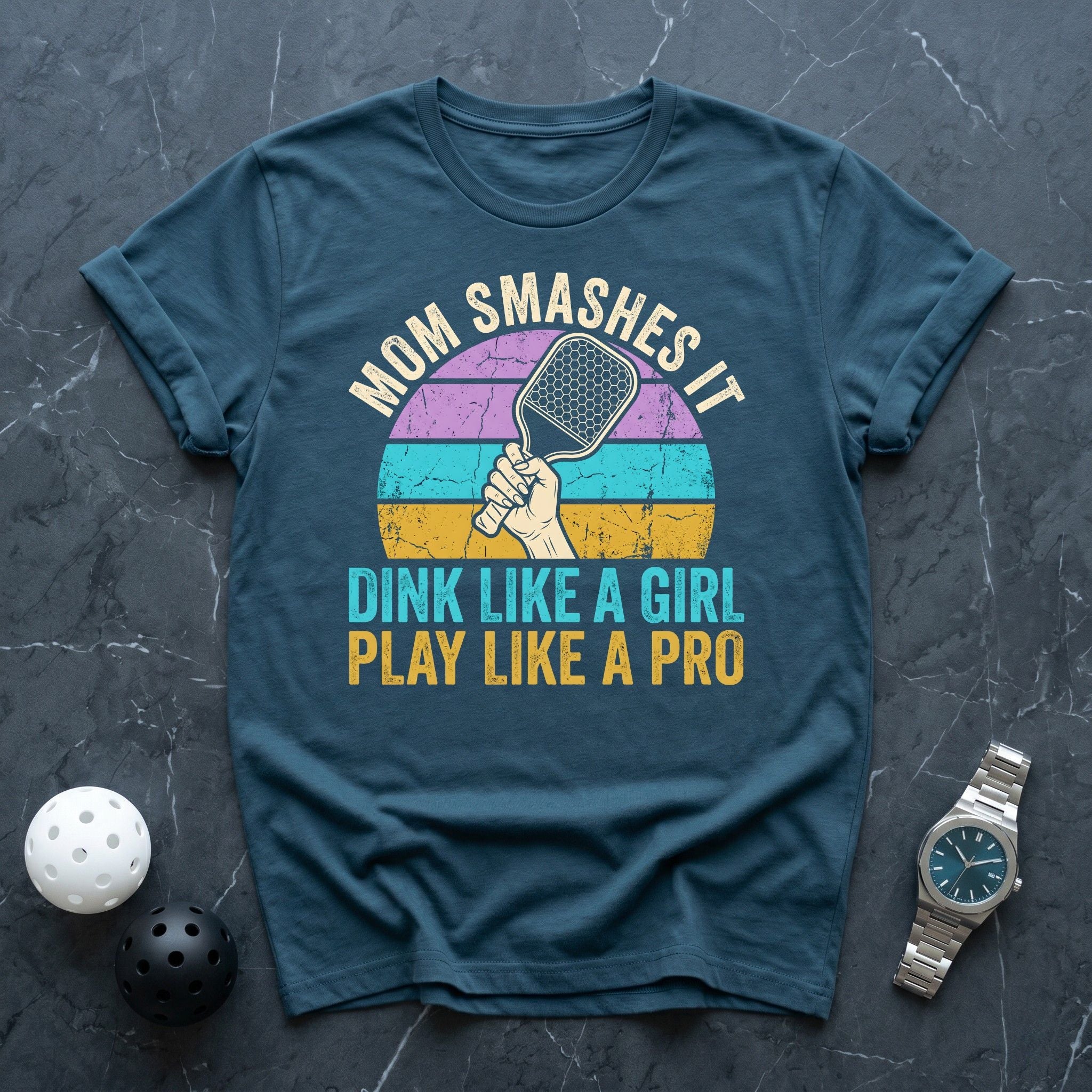 Mom Smashes it Tee - Dink it Shop
