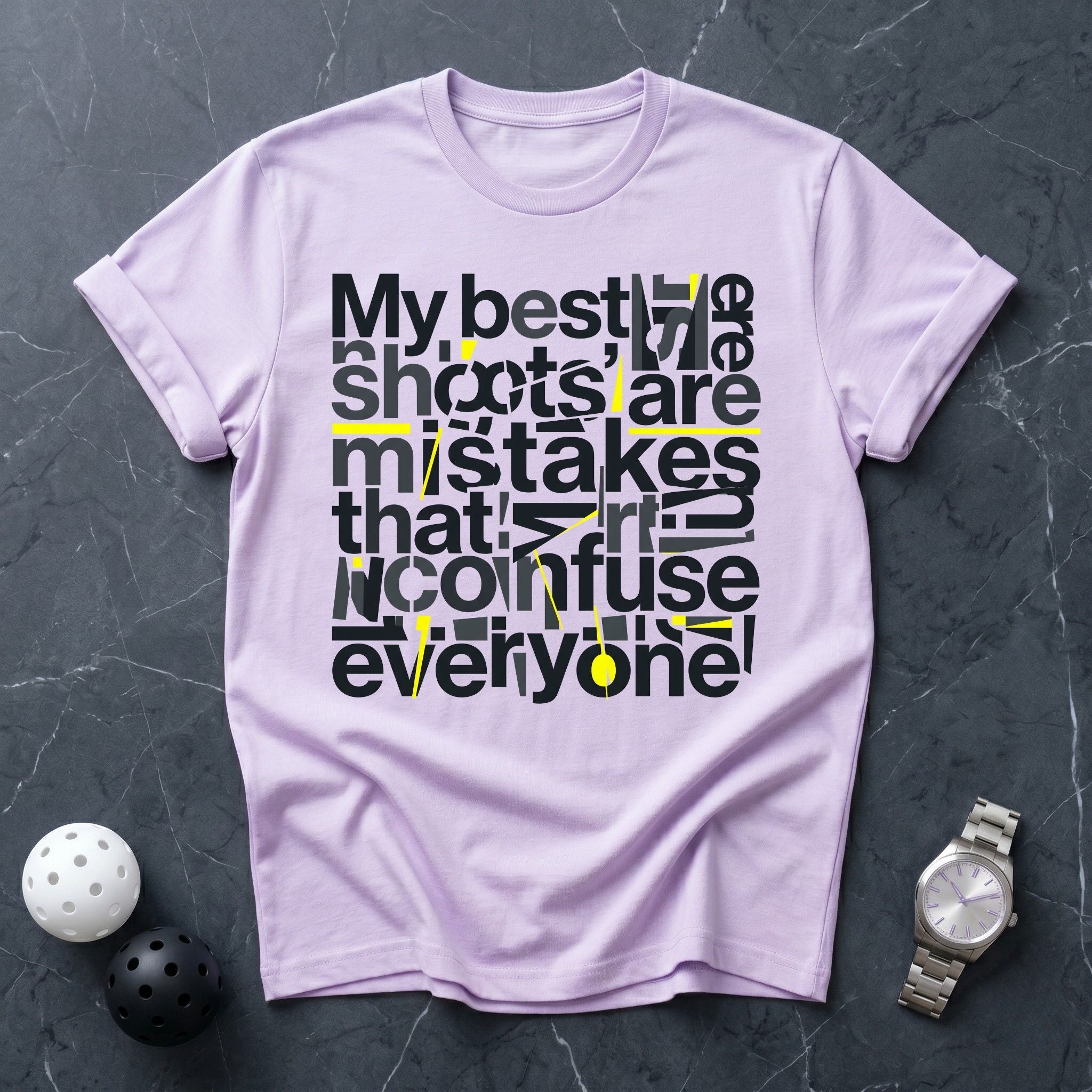 My Best Shots Are Mistakes Tee - Dink it Shop