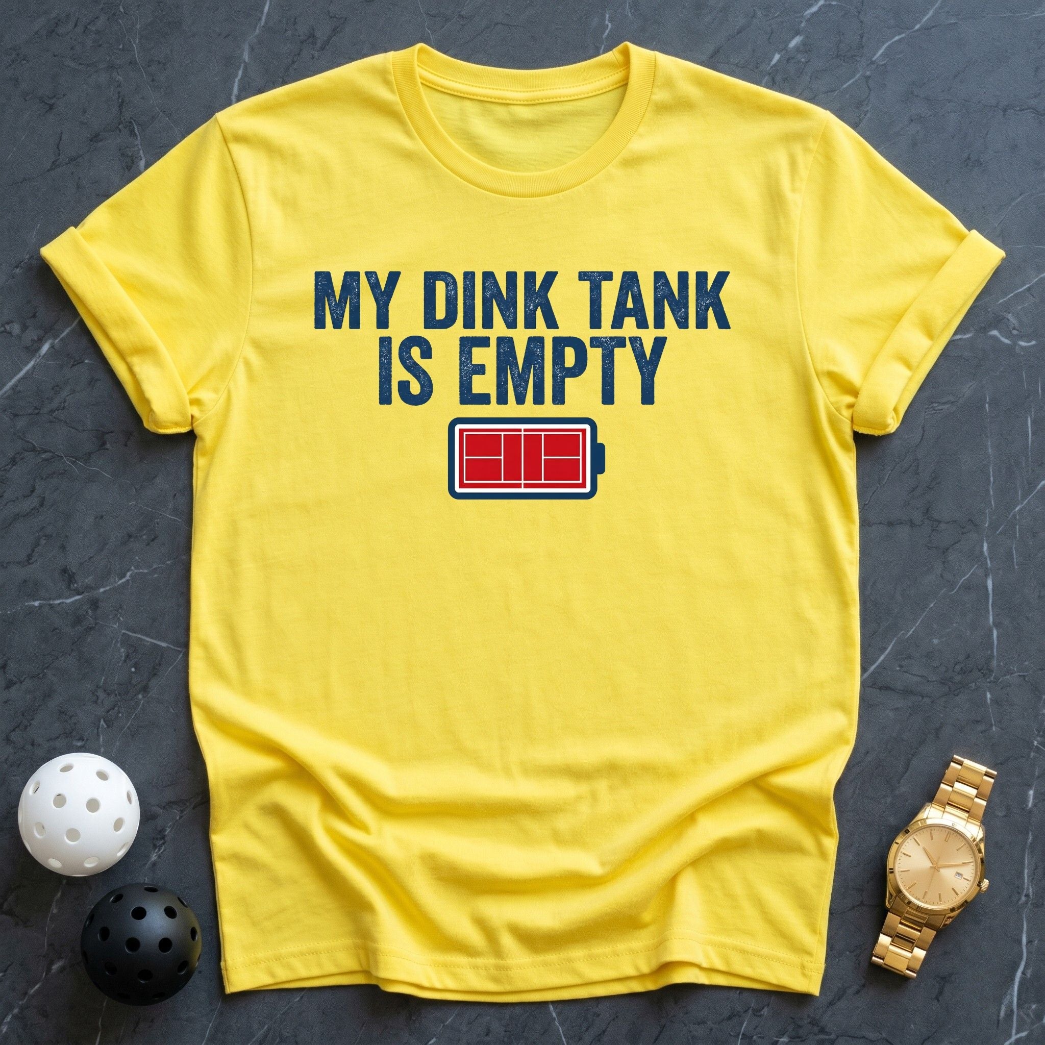 My Dink Tank Is Empty Battery Tee - Dink it Shop