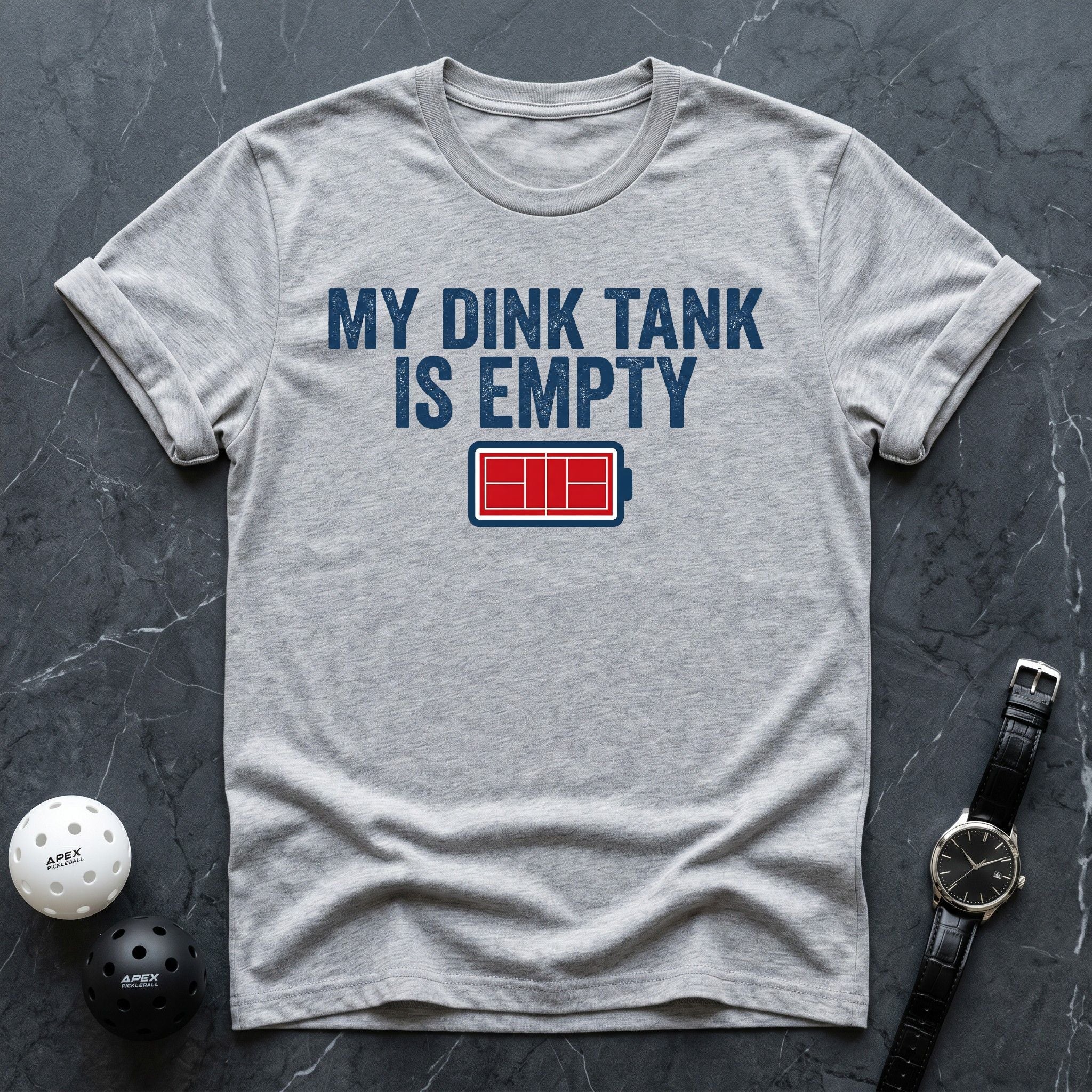 My Dink Tank Is Empty Battery Tee - Dink it Shop