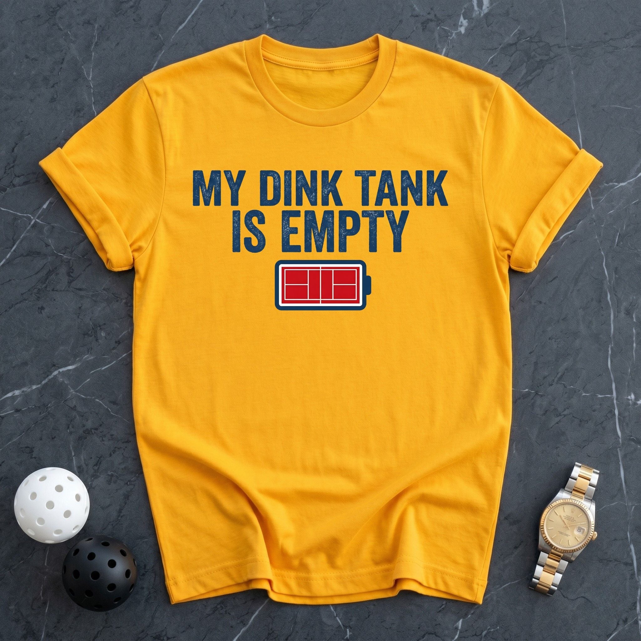 My Dink Tank Is Empty Battery Tee - Dink it Shop