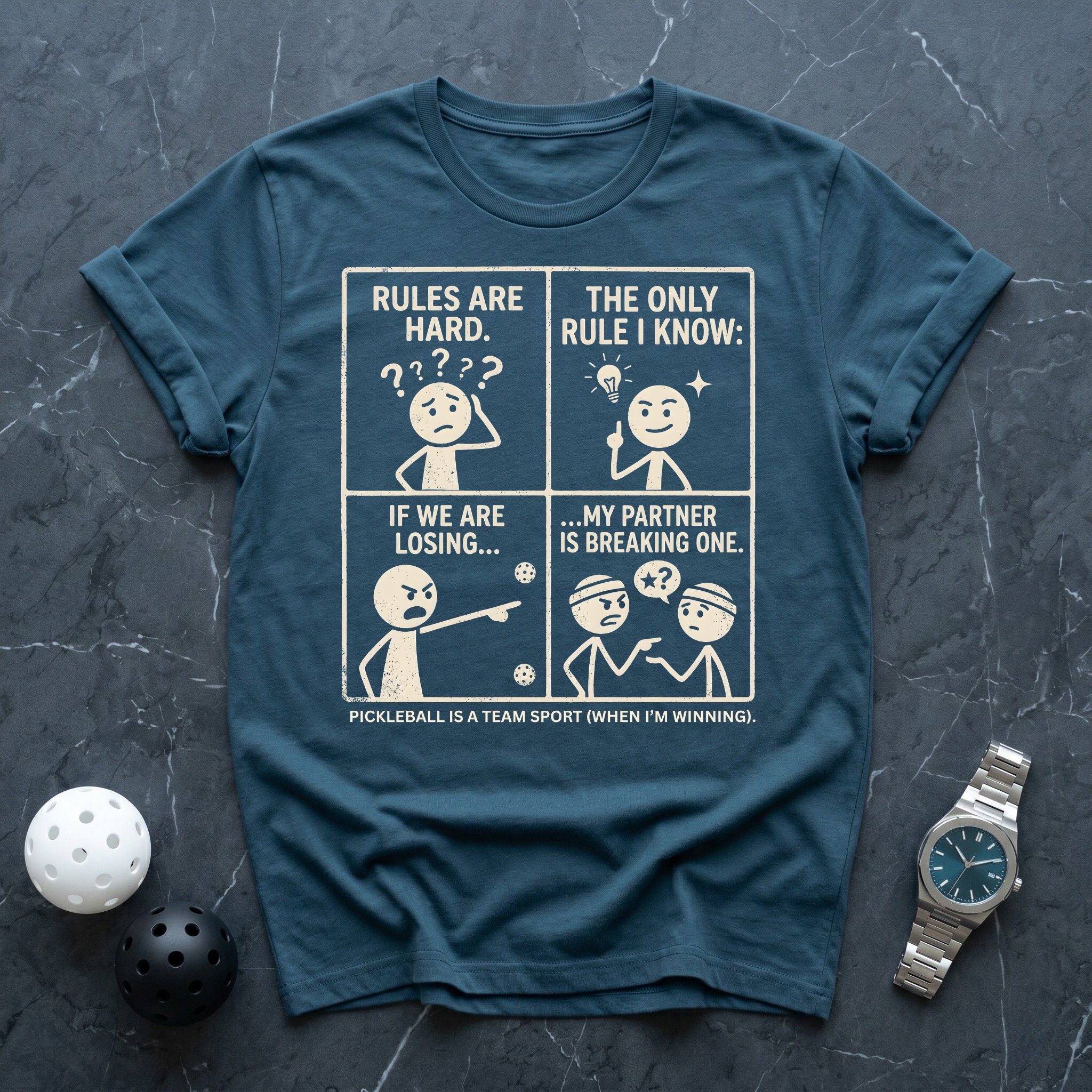My Partner Is Breaking Rules Tee - Dink it Shop