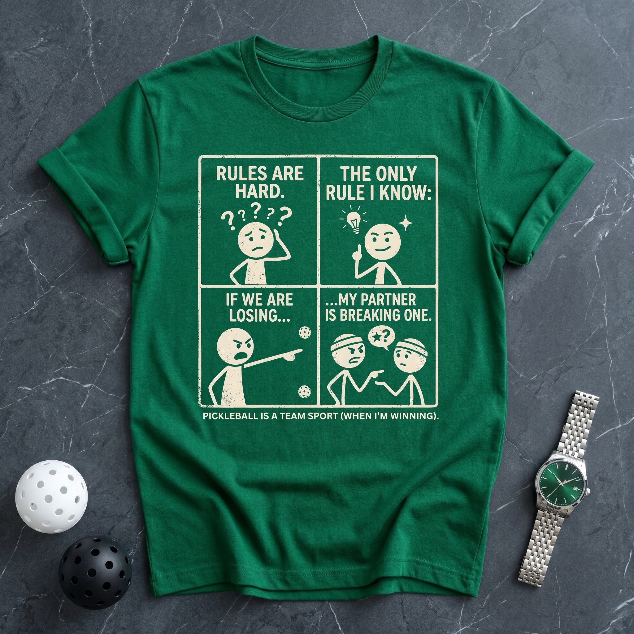 My Partner Is Breaking Rules Tee - Dink it Shop