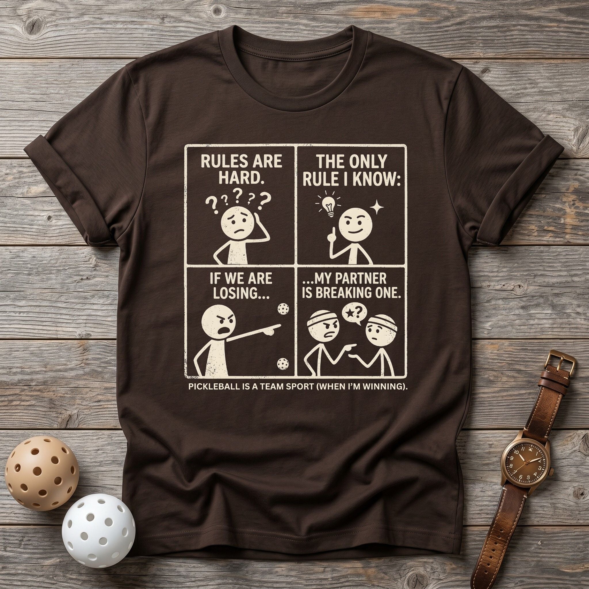 My Partner Is Breaking Rules Tee - Dink it Shop