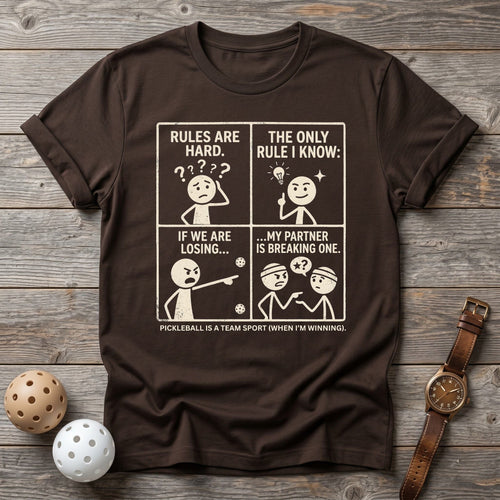 My Partner Is Breaking Rules Tee - Dink it Shop