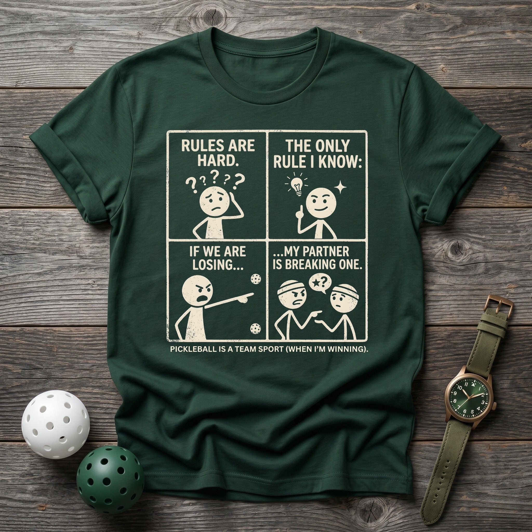 My Partner Is Breaking Rules Tee - Dink it Shop