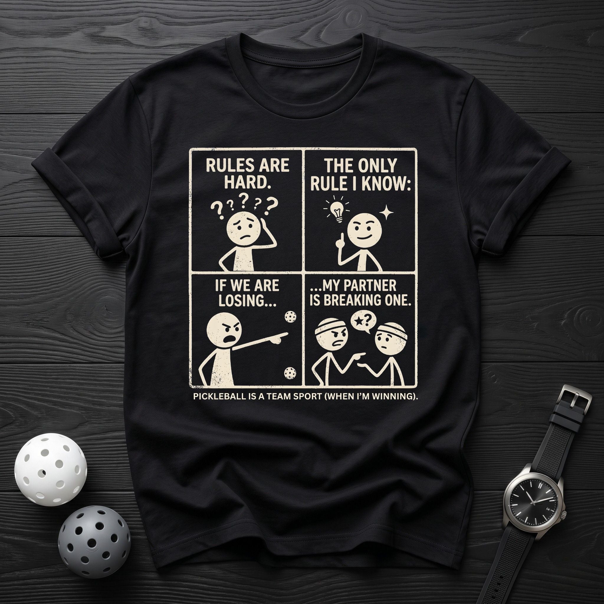 My Partner Is Breaking Rules Tee - Dink it Shop