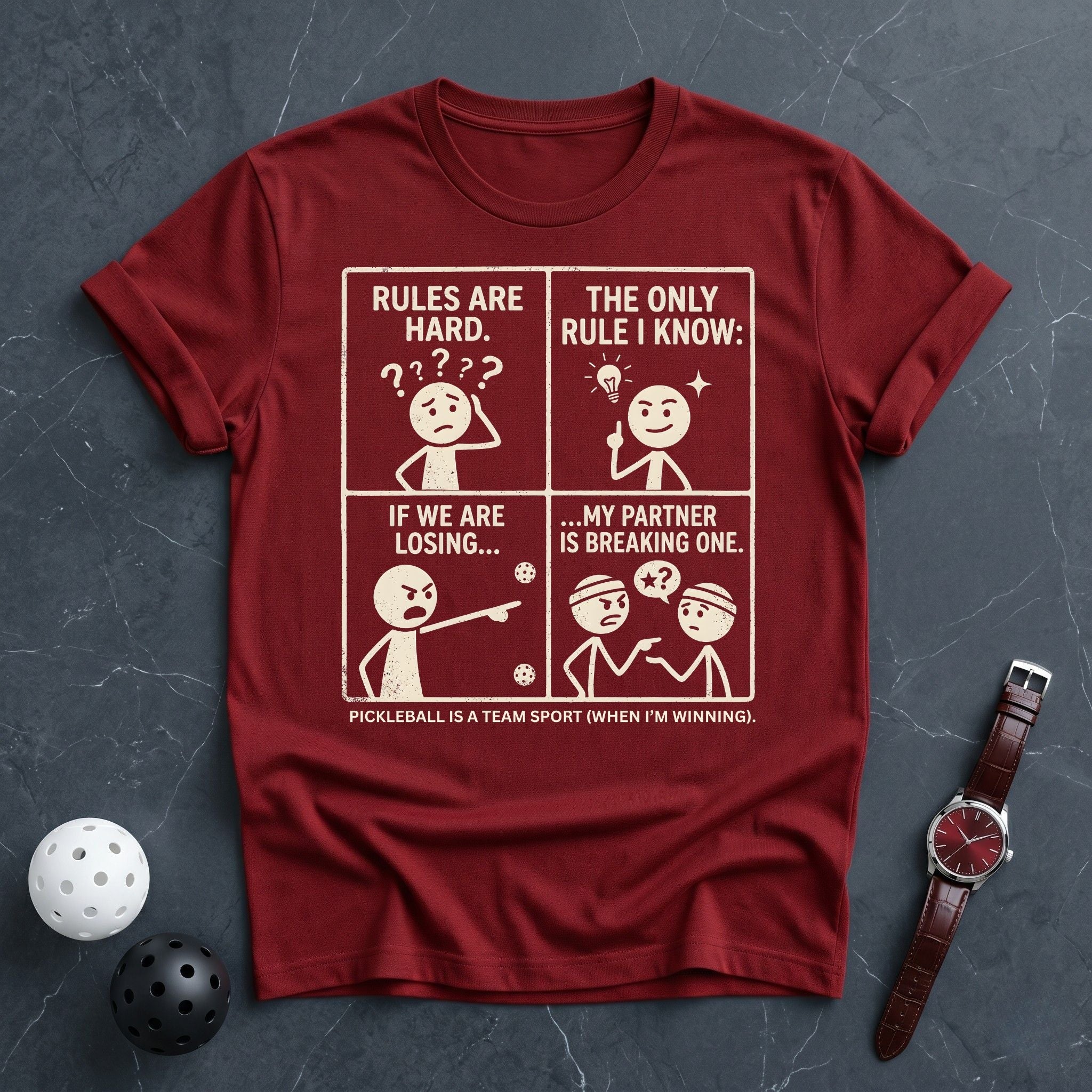My Partner Is Breaking Rules Tee - Dink it Shop