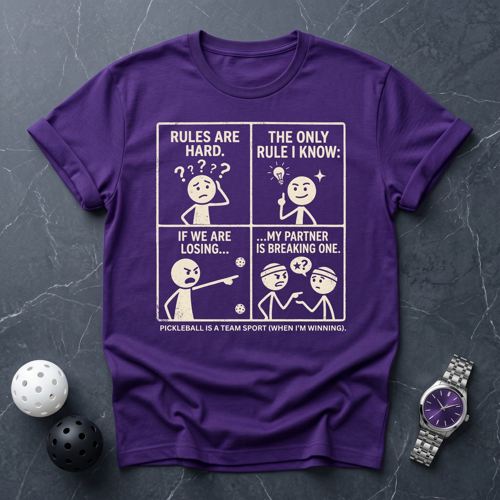 My Partner Is Breaking Rules Tee - Dink it Shop