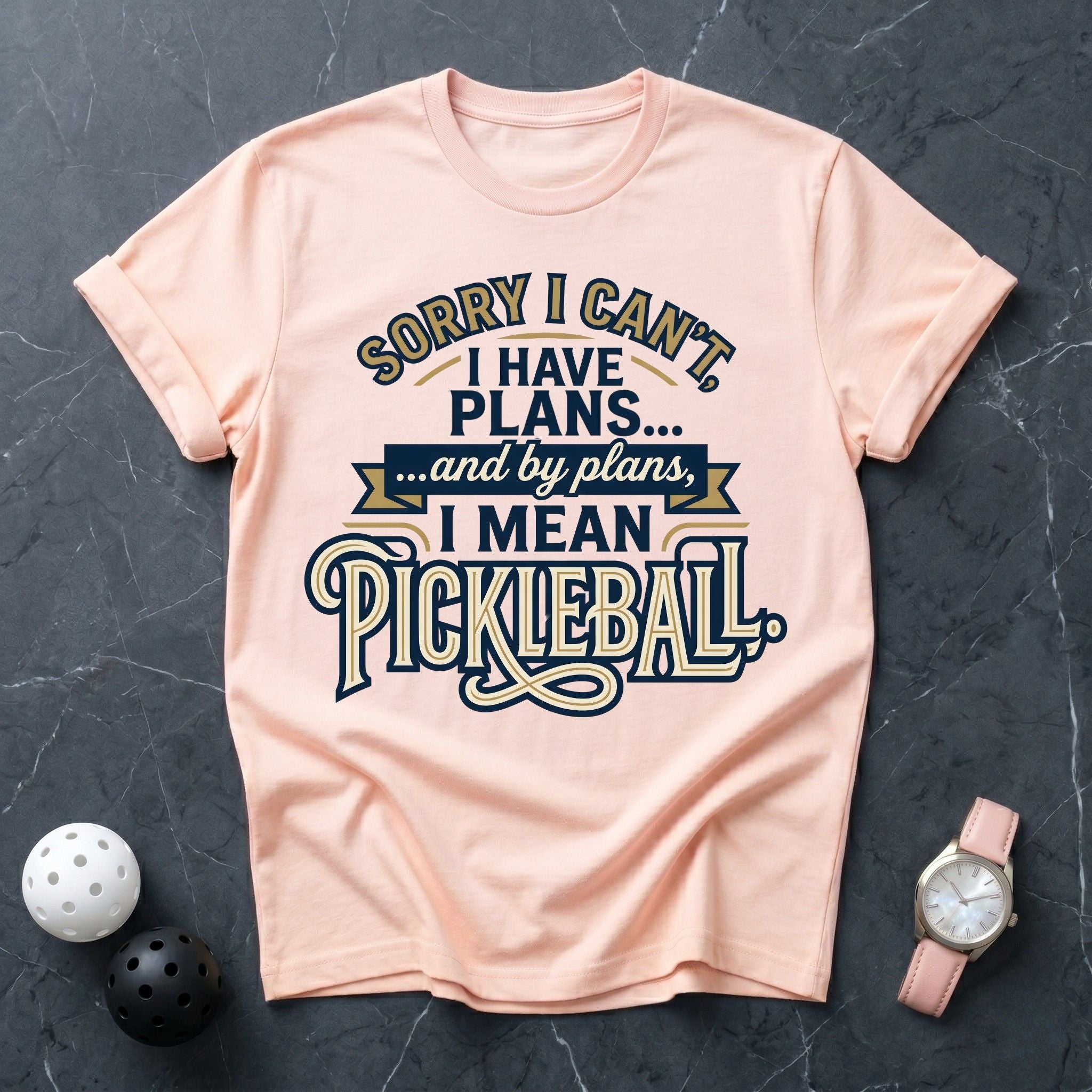 My Plans Mean Pickleball Tee - Dink it Shop