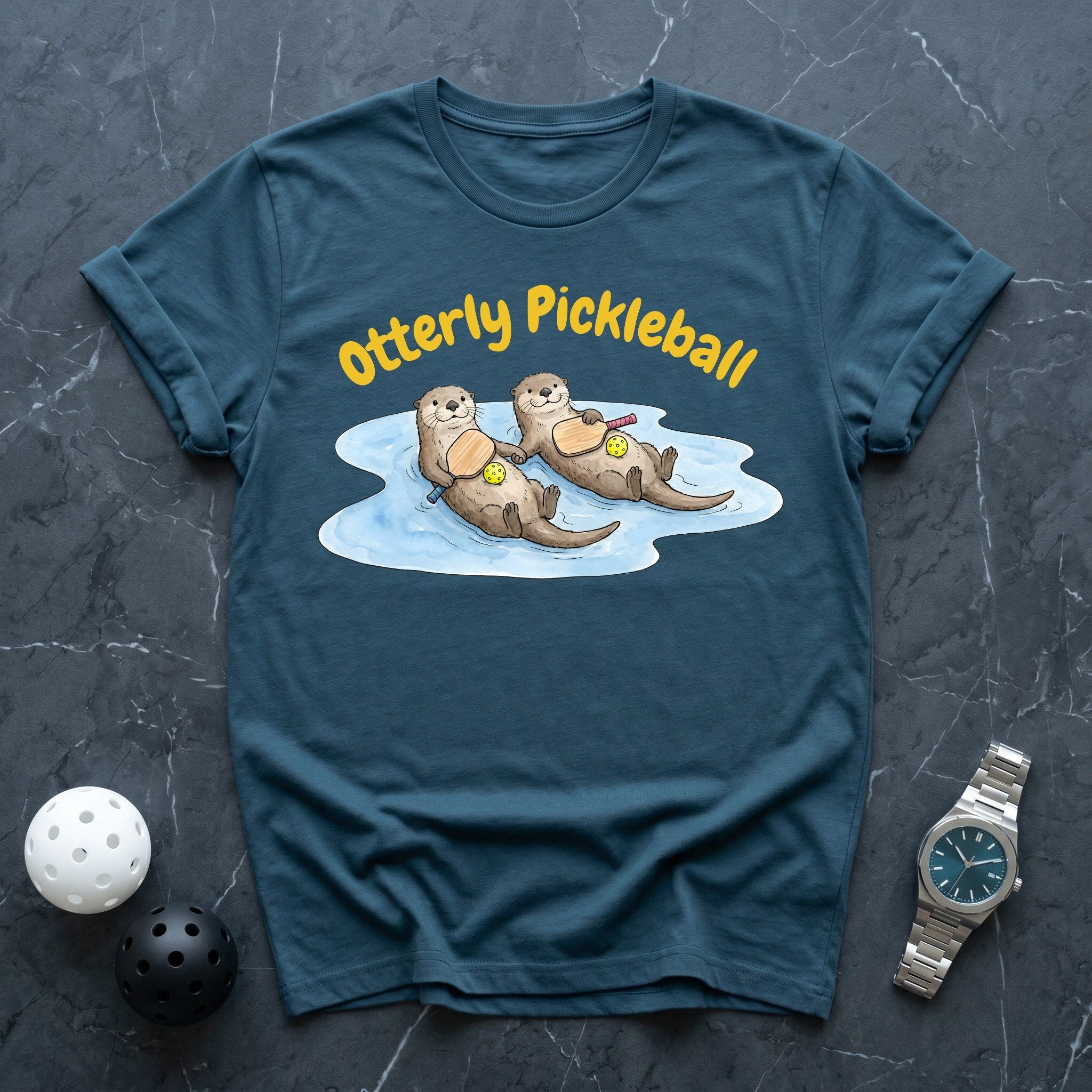 Otter Mascot Court Tee - Dink it Shop