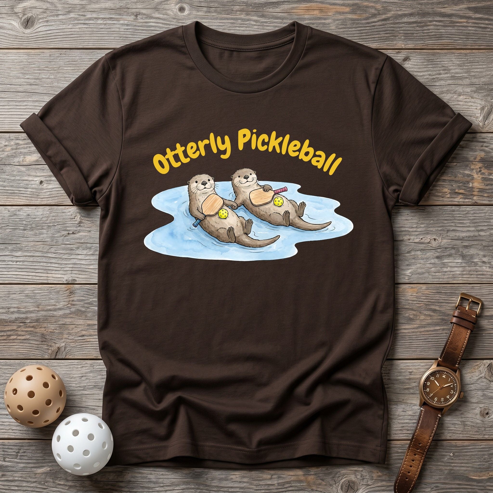 Otter Mascot Court Tee - Dink it Shop