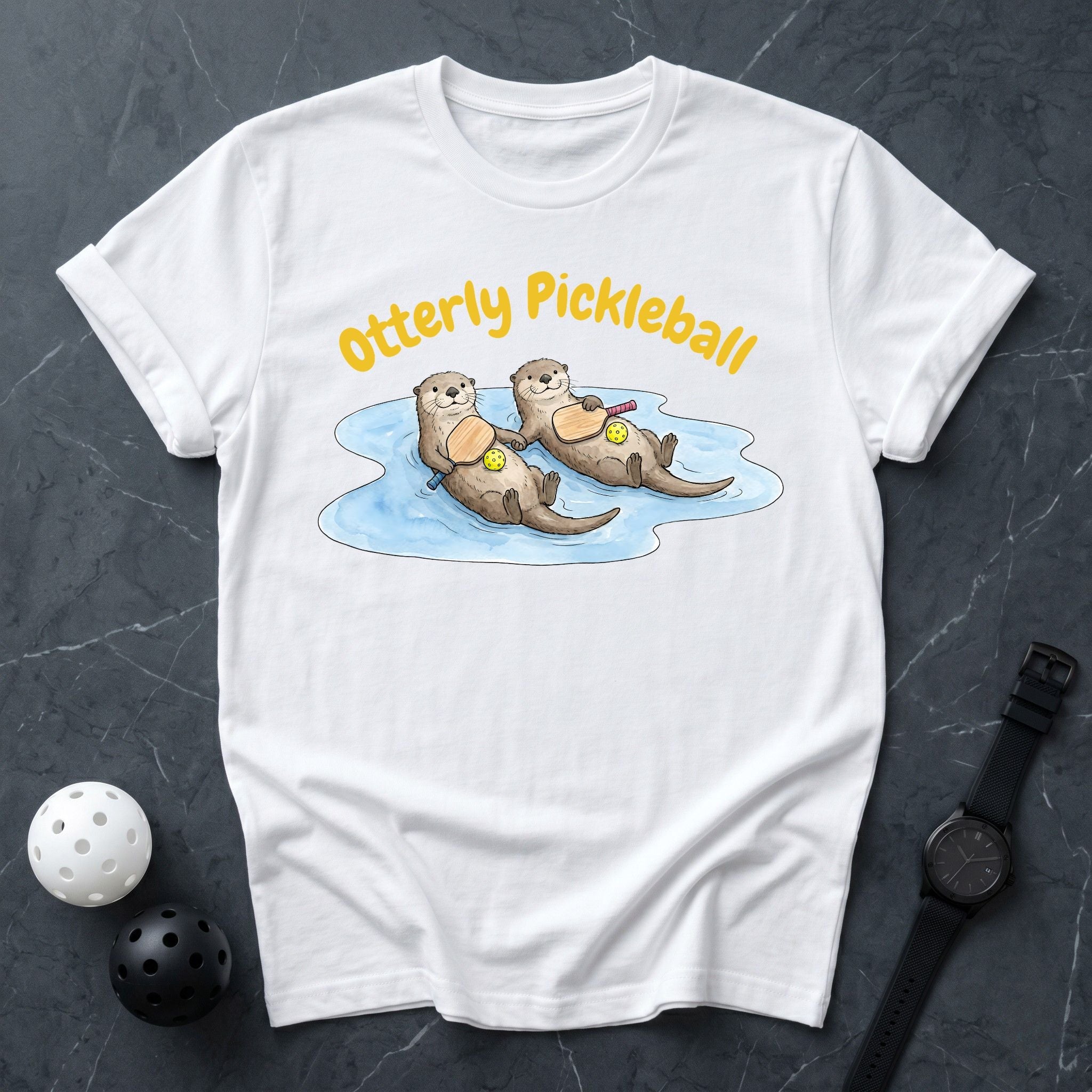 Otter Mascot Court Tee - Dink it Shop