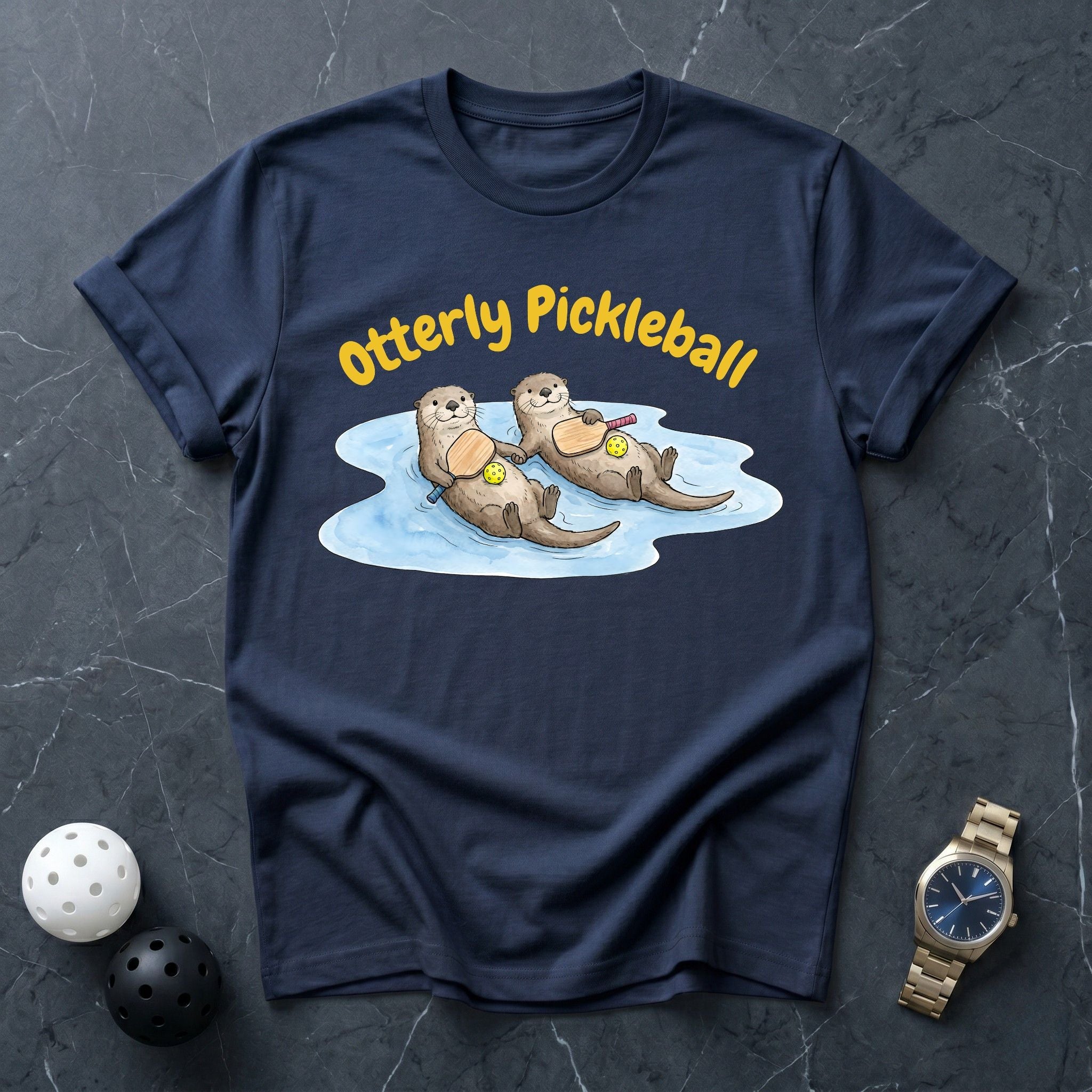 Otter Mascot Court Tee - Dink it Shop