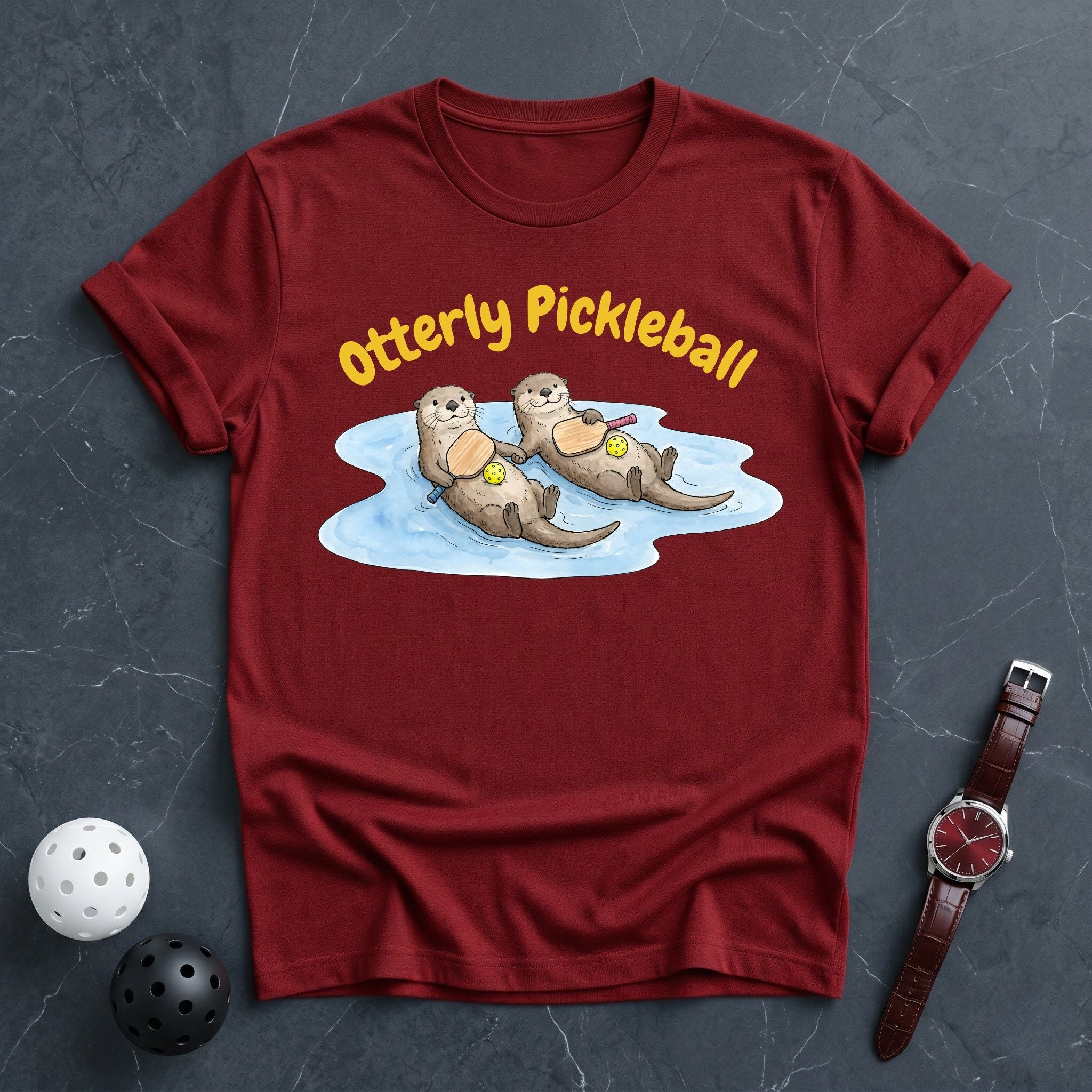 Otter Mascot Court Tee - Dink it Shop