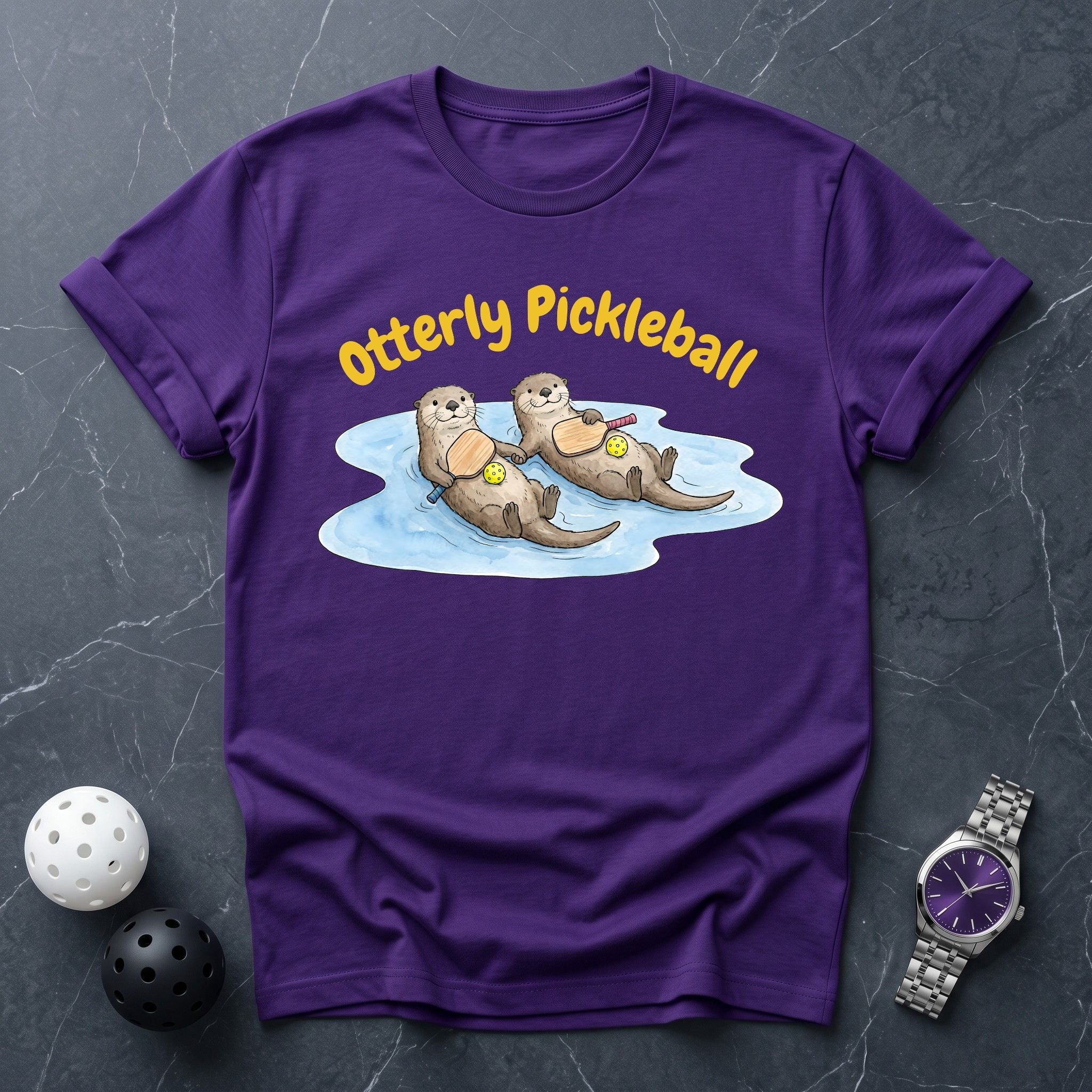 Otter Mascot Court Tee - Dink it Shop