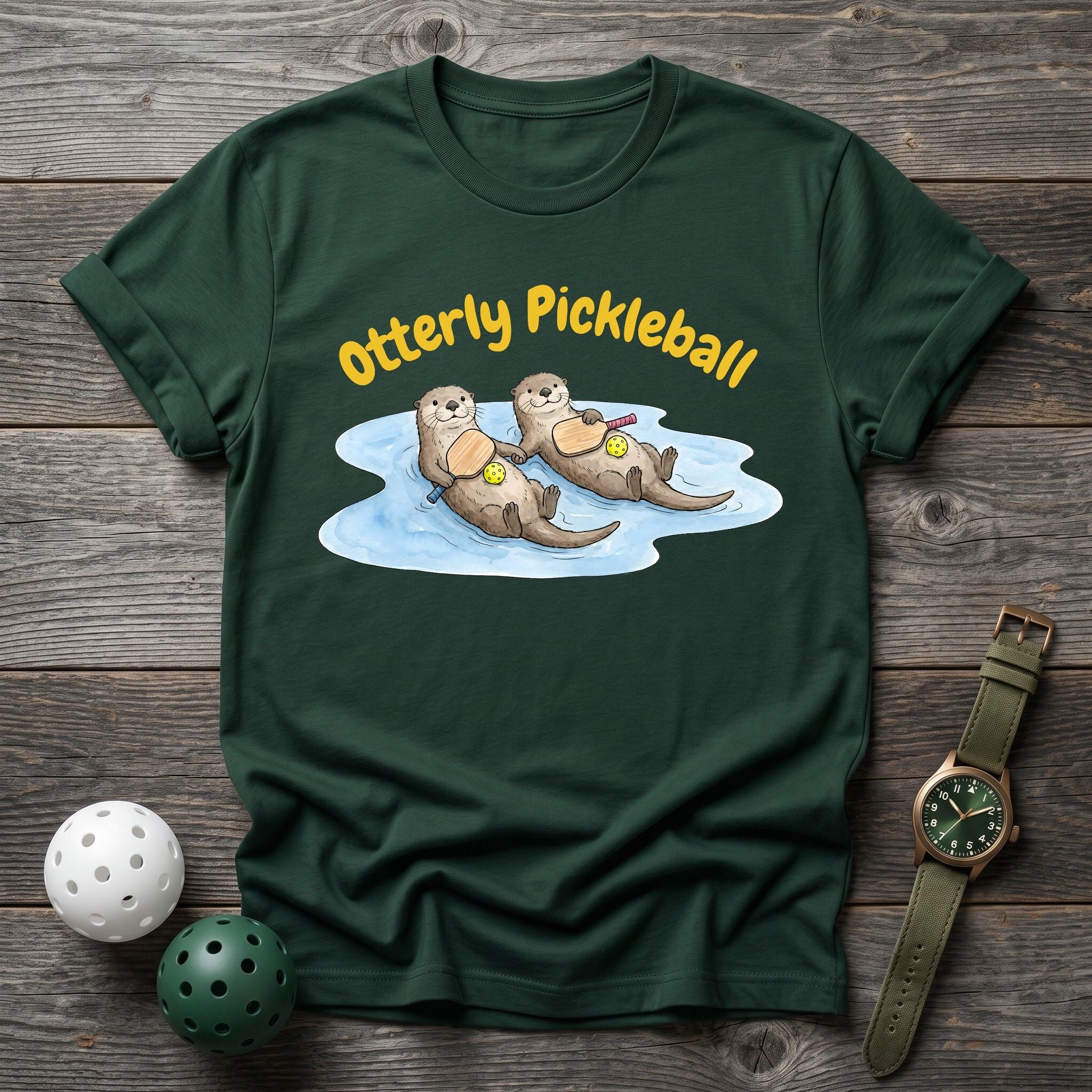 Otter Mascot Court Tee - Dink it Shop