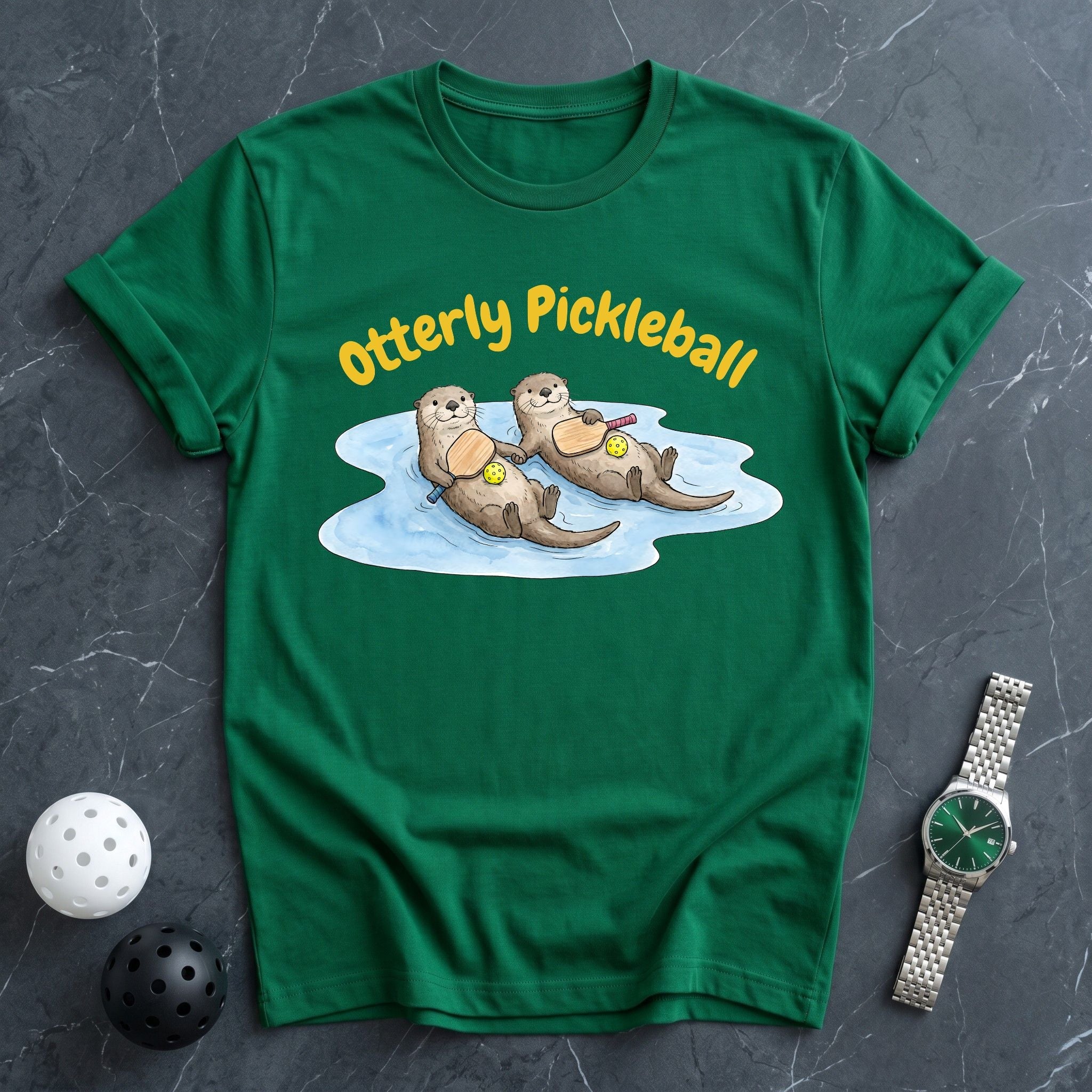 Otter Mascot Court Tee - Dink it Shop