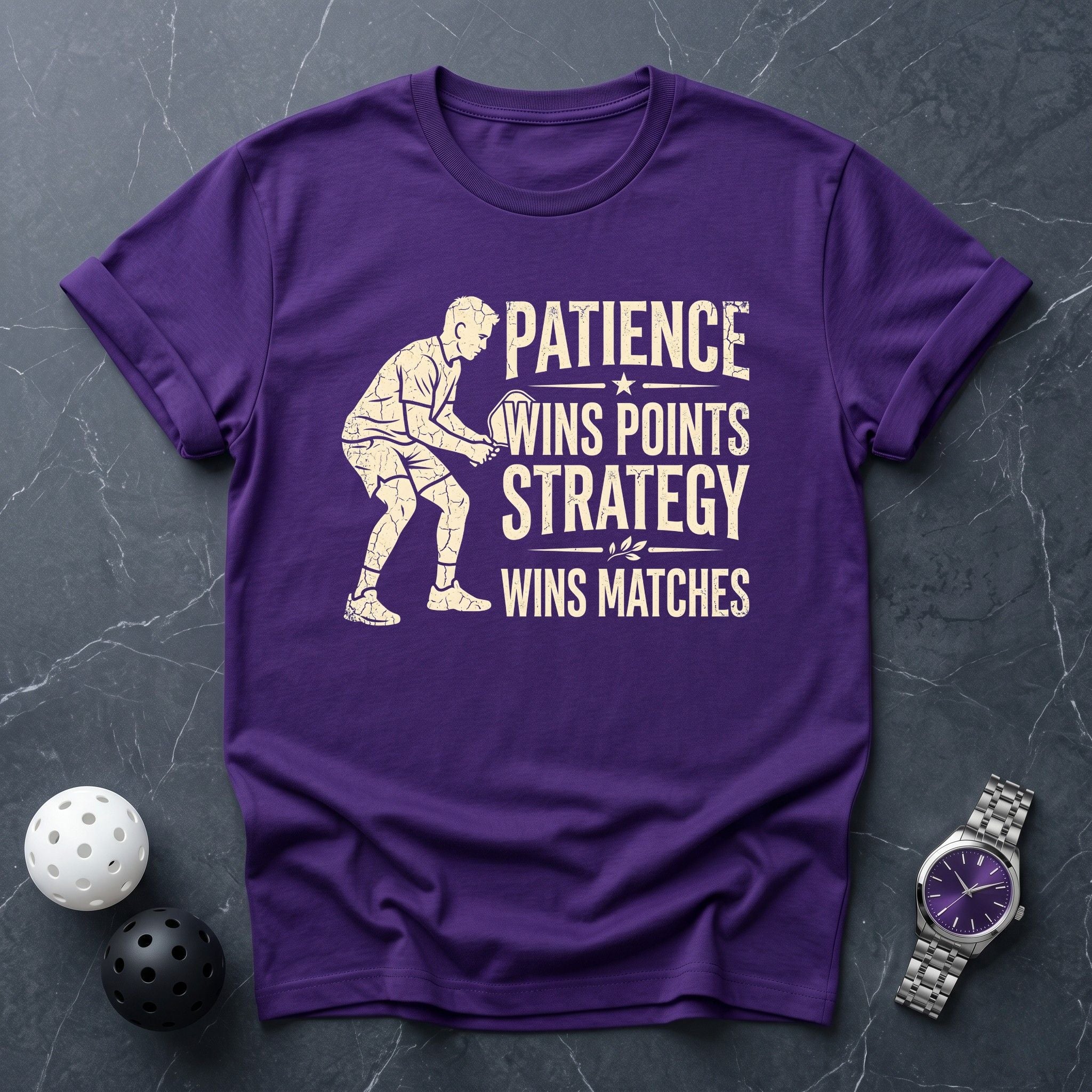 Patience Wins Points Tee - Dink it Shop